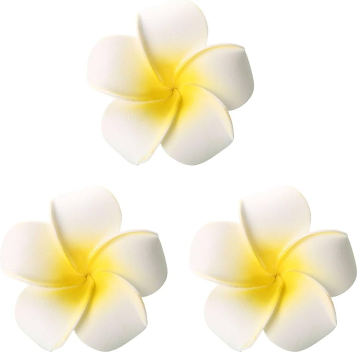 Plumeria Hawaiian Floral Hair Clips