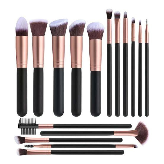Rose Gold Makeup Brush Set