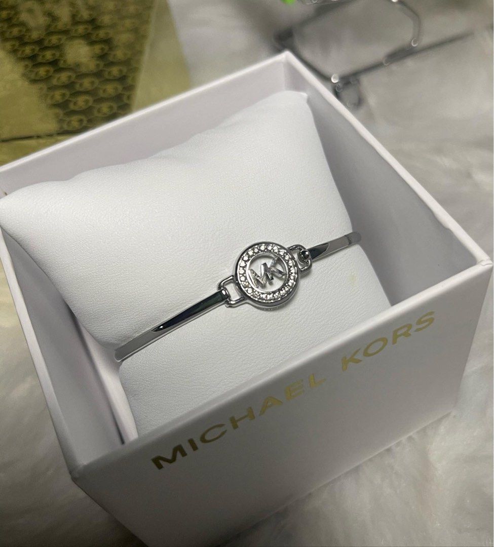 MK Bracelet Silver Logo