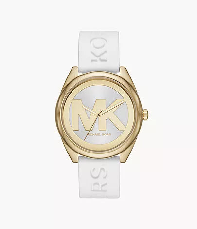 MK Watch White Sport Band