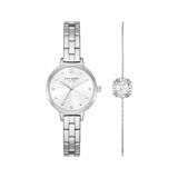 Kate Spade Watch & Bracelet Silver Set