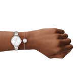 Kate Spade Watch & Bracelet Silver Set