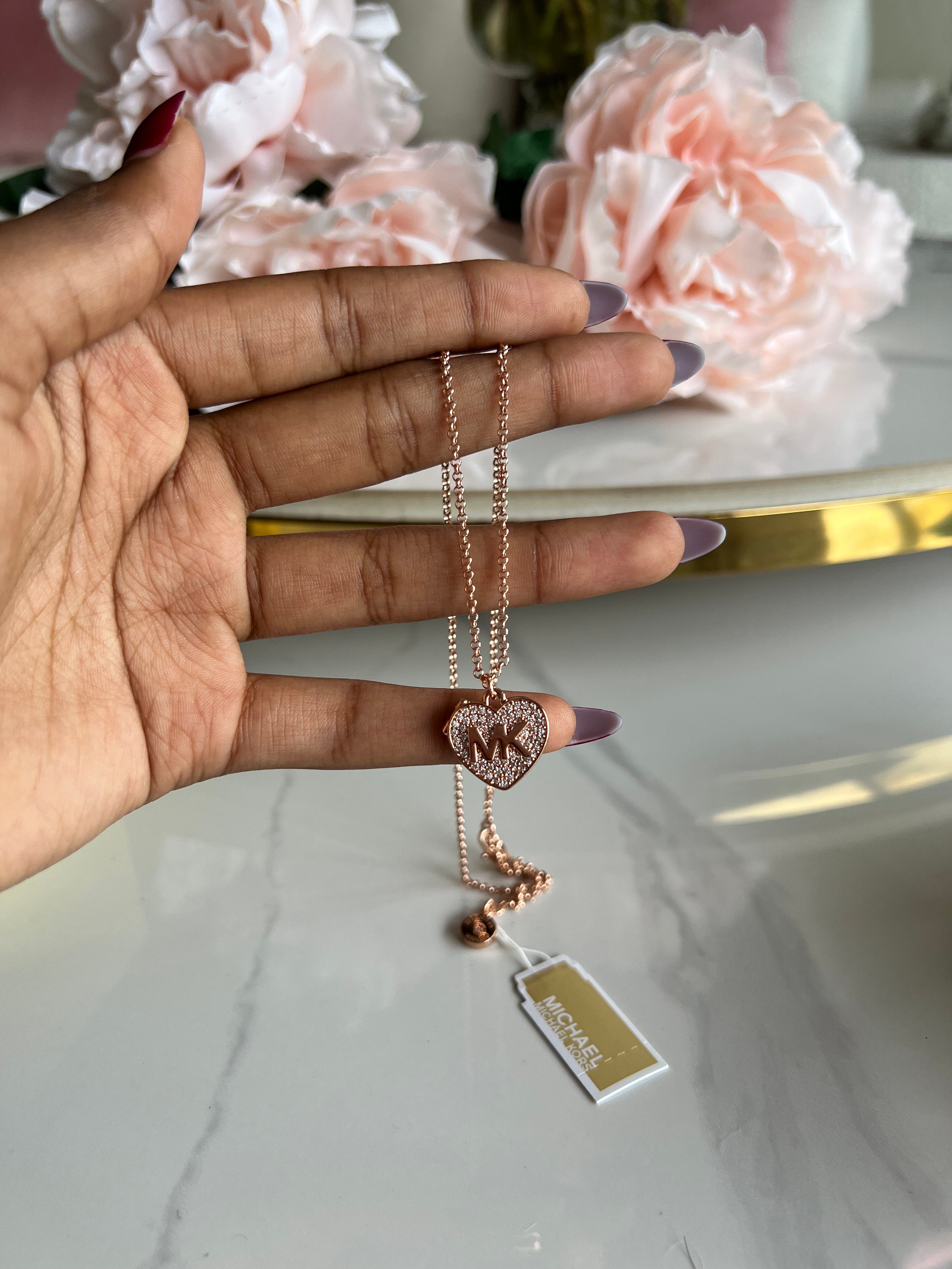 MK Necklace Locket Heart