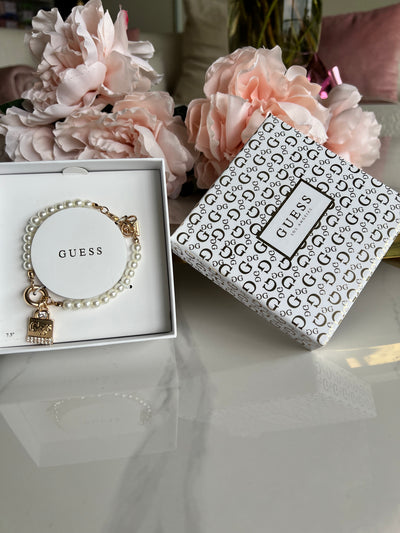 Guess Bracelet Pearl & Gold