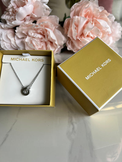 MK Necklace Silver Rings