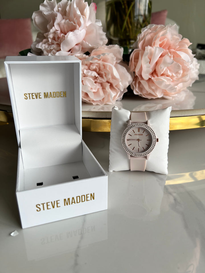 Steve Madden Watch Baby Pink Band