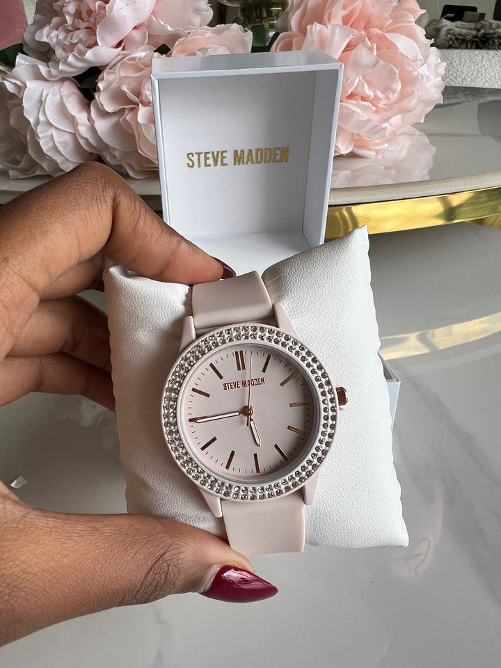 Steve Madden Watch Baby Pink Band