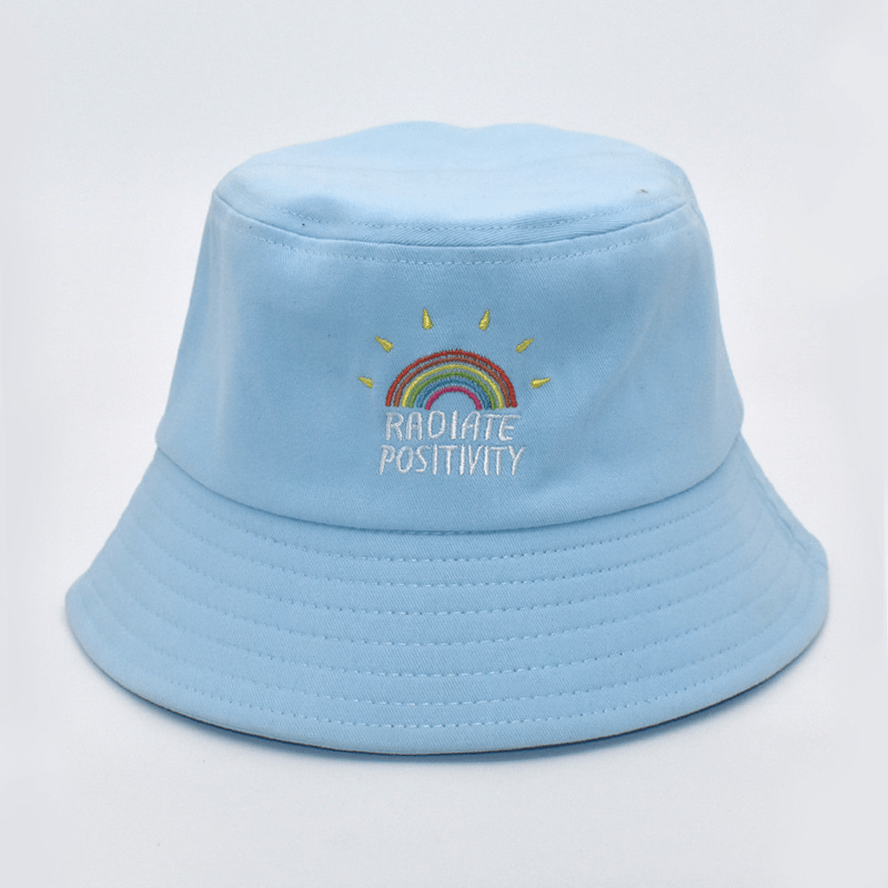 Bucket hats with embroidery
