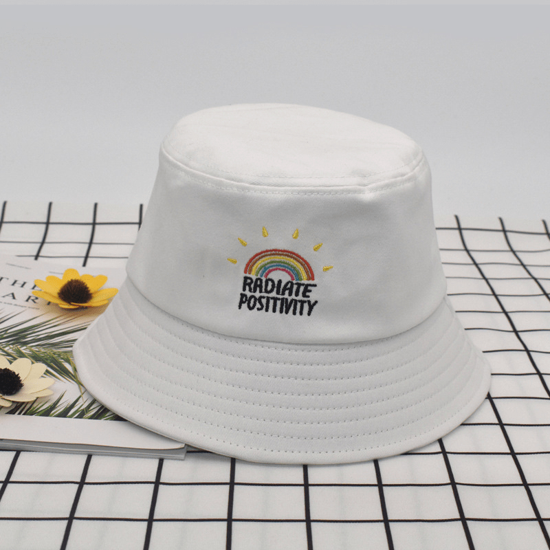 Bucket hats with embroidery