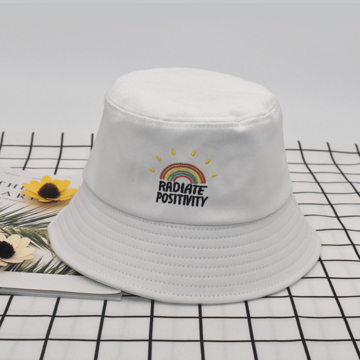 Bucket hats with embroidery