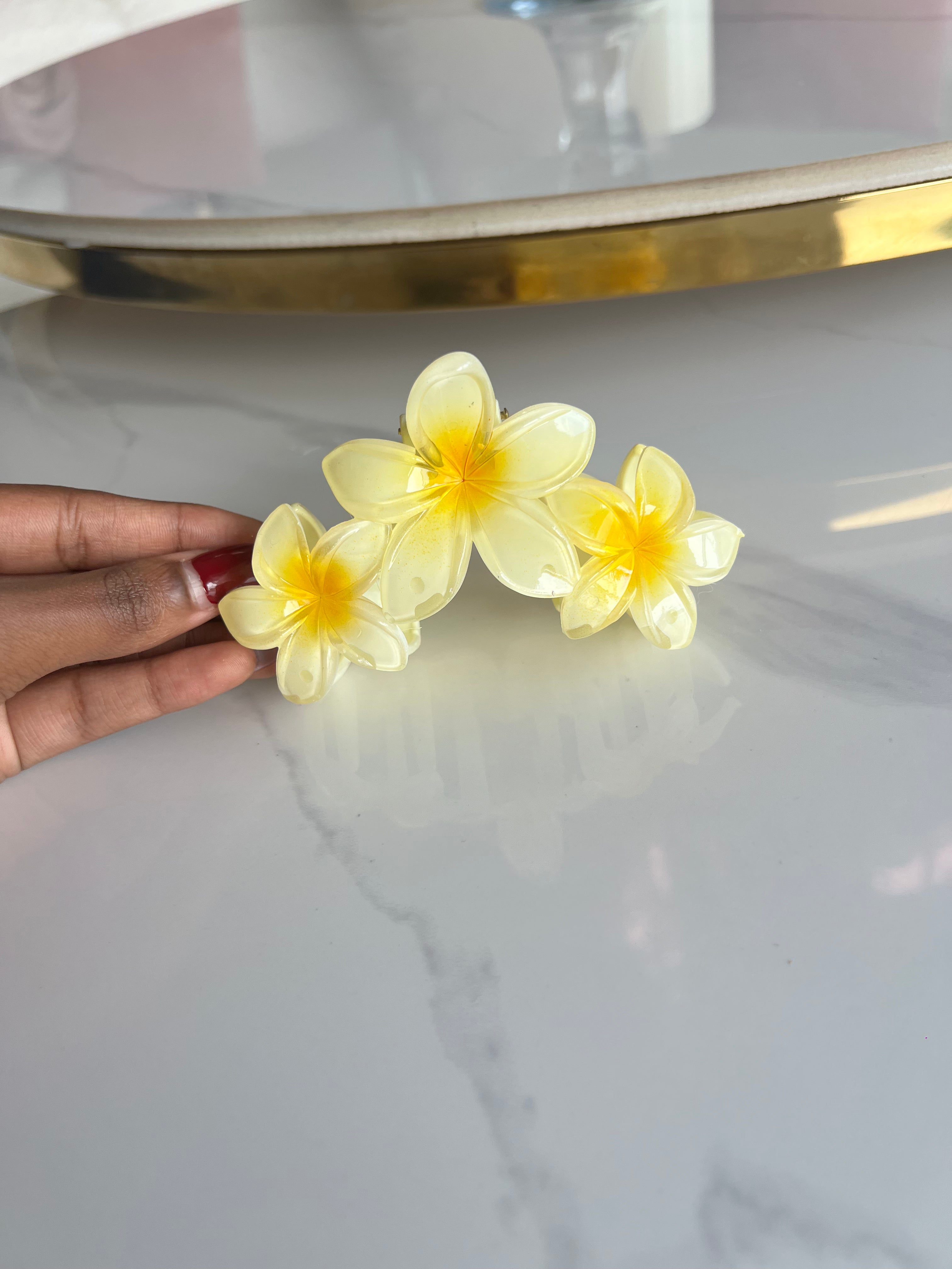 Hawaiian Flower Clips