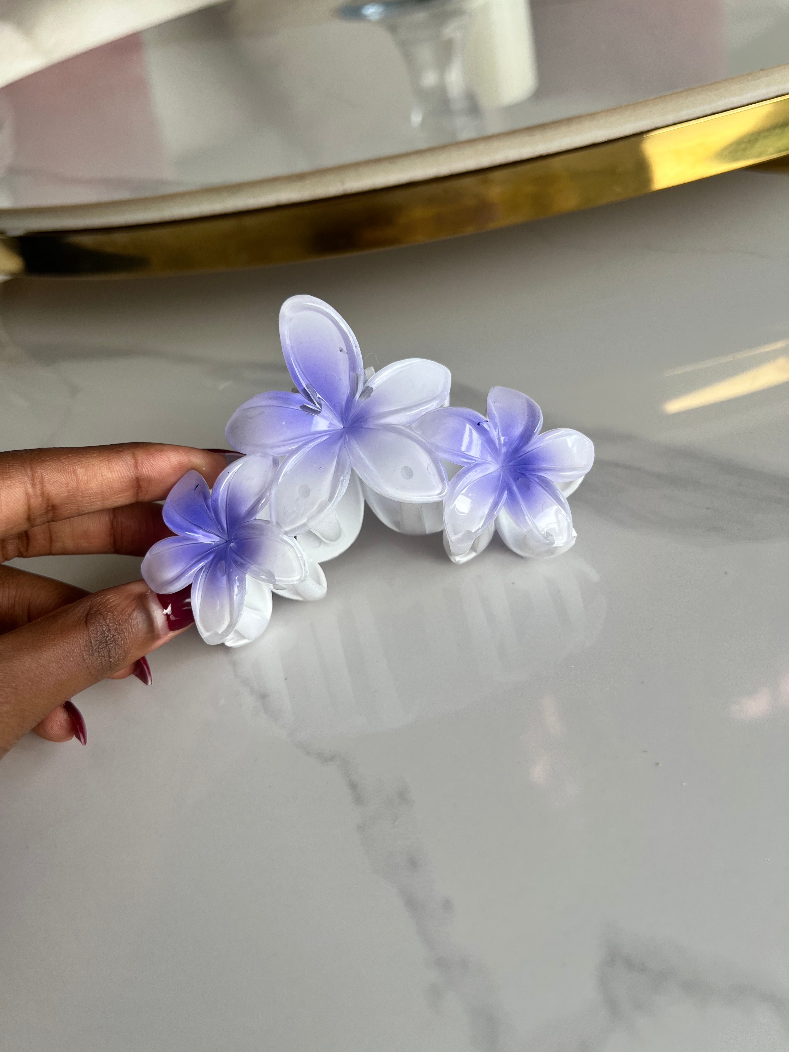 Hawaiian Flower Clips