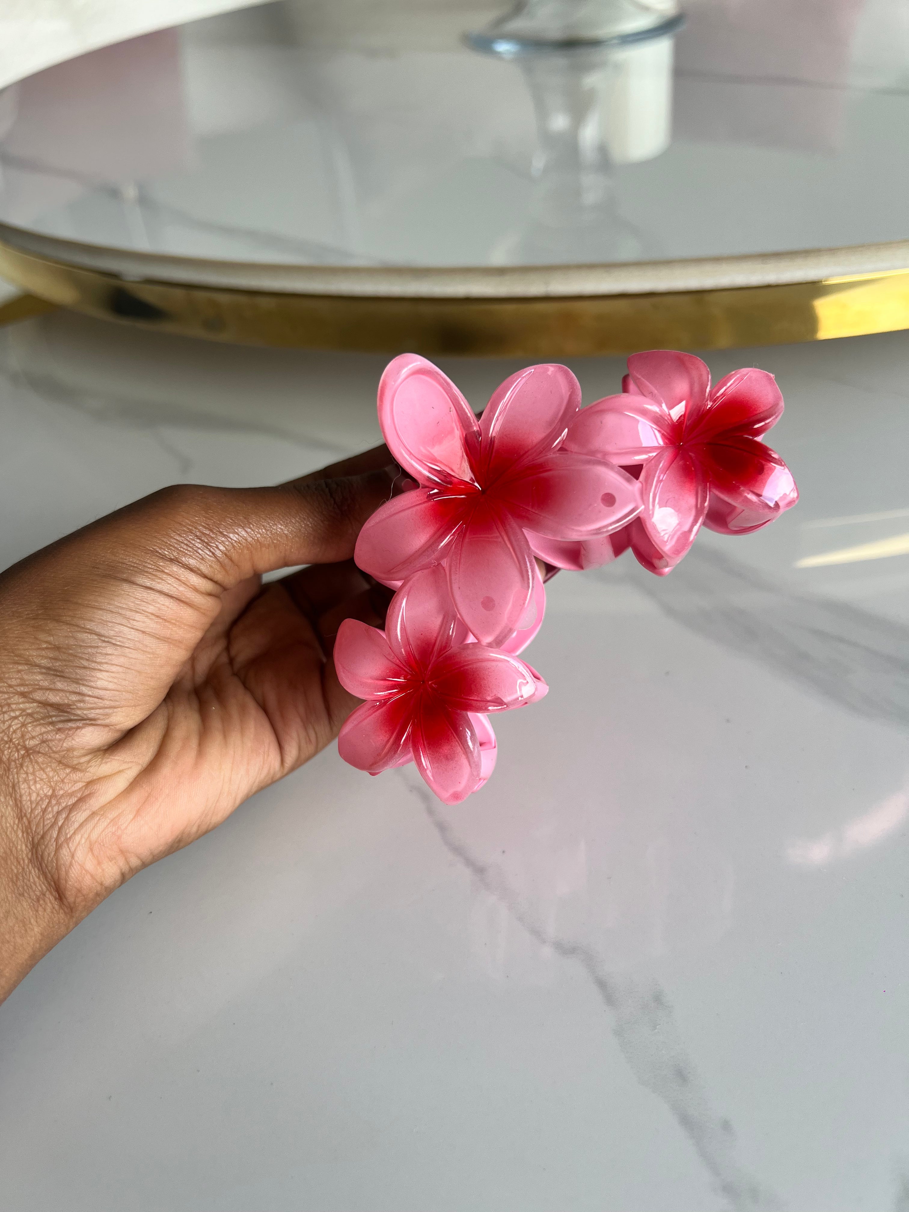 Hawaiian Flower Clips
