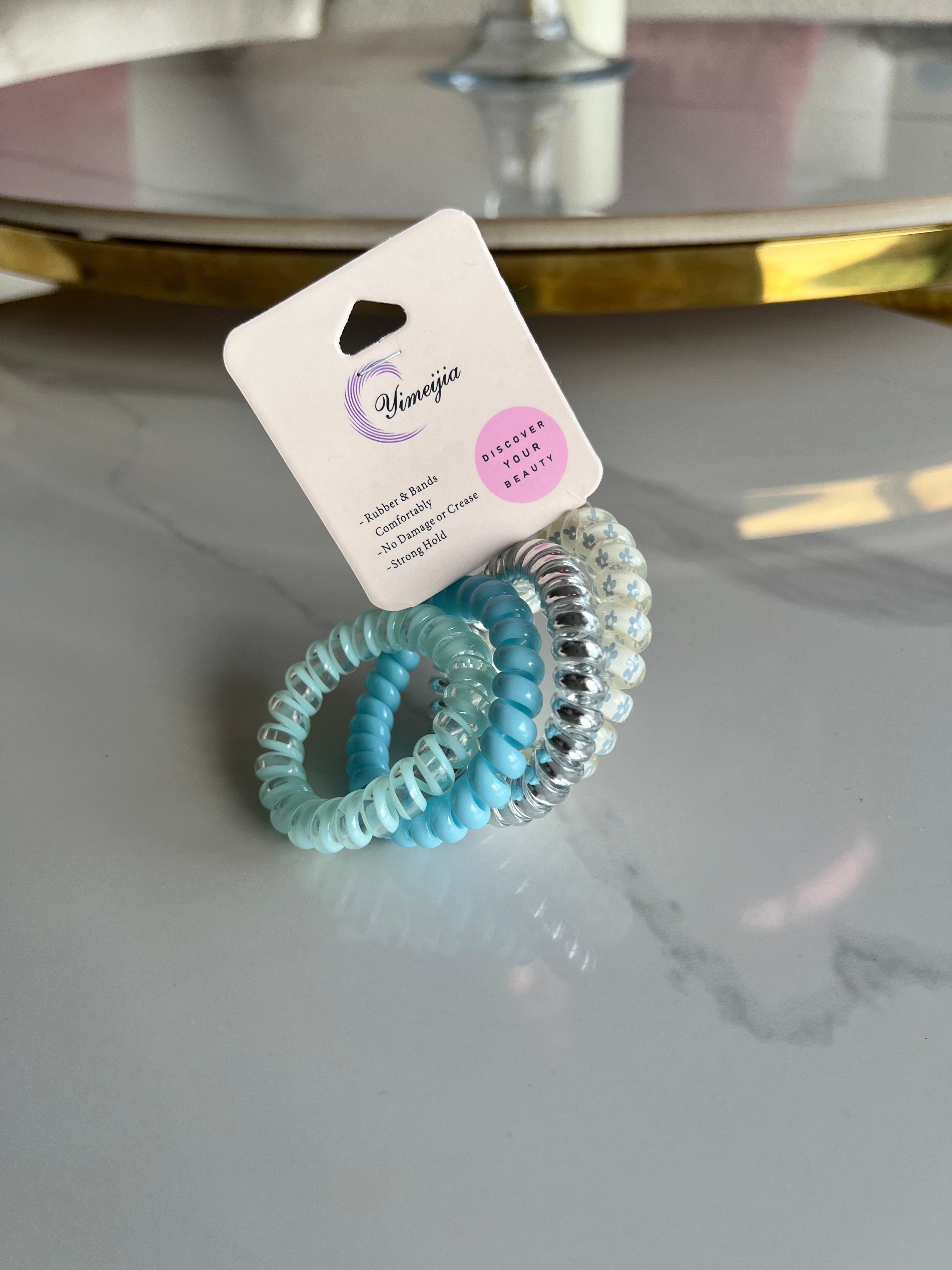 Colourful Spiral Hair Ties