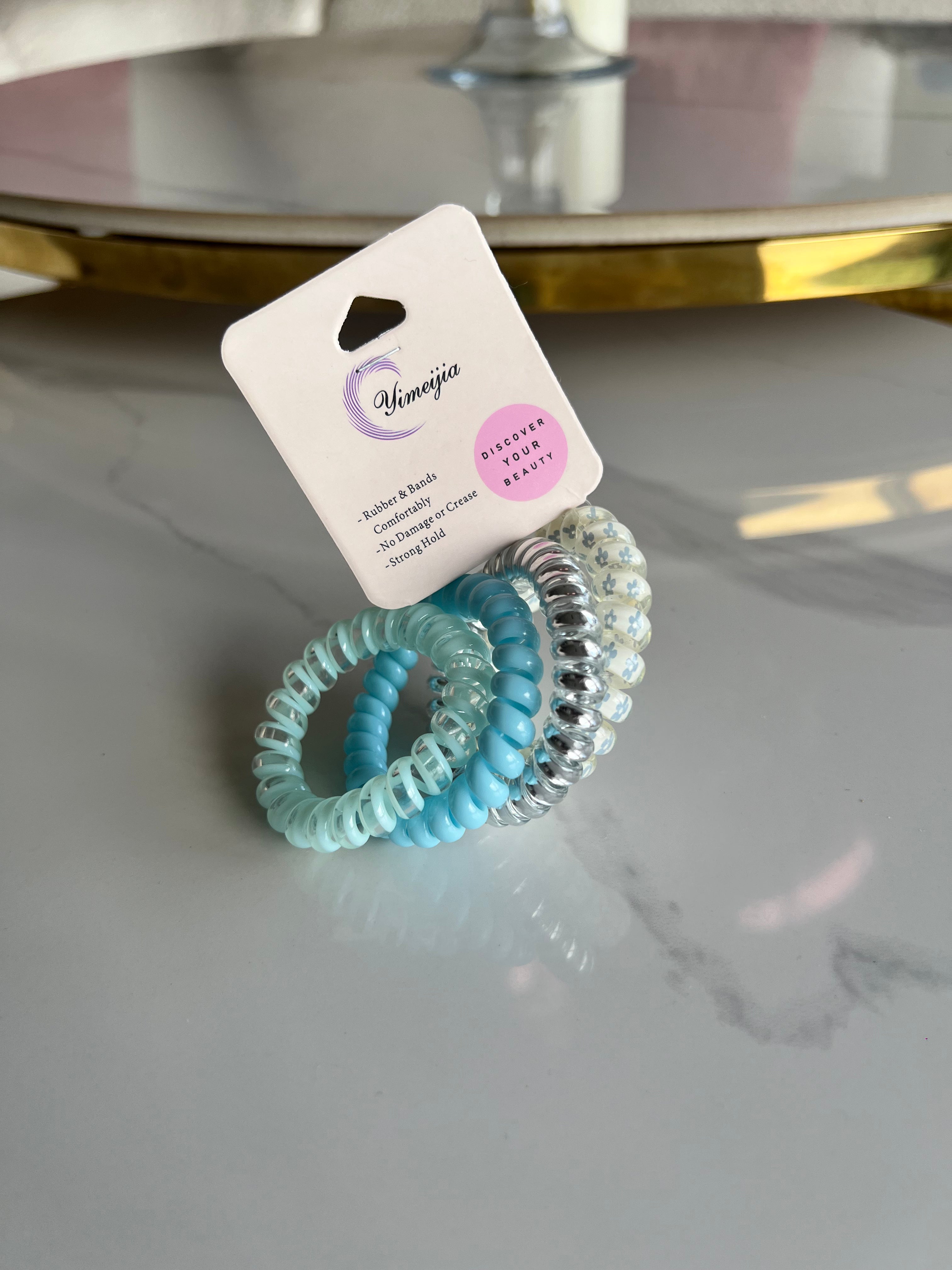 Colourful Spiral Hair Ties