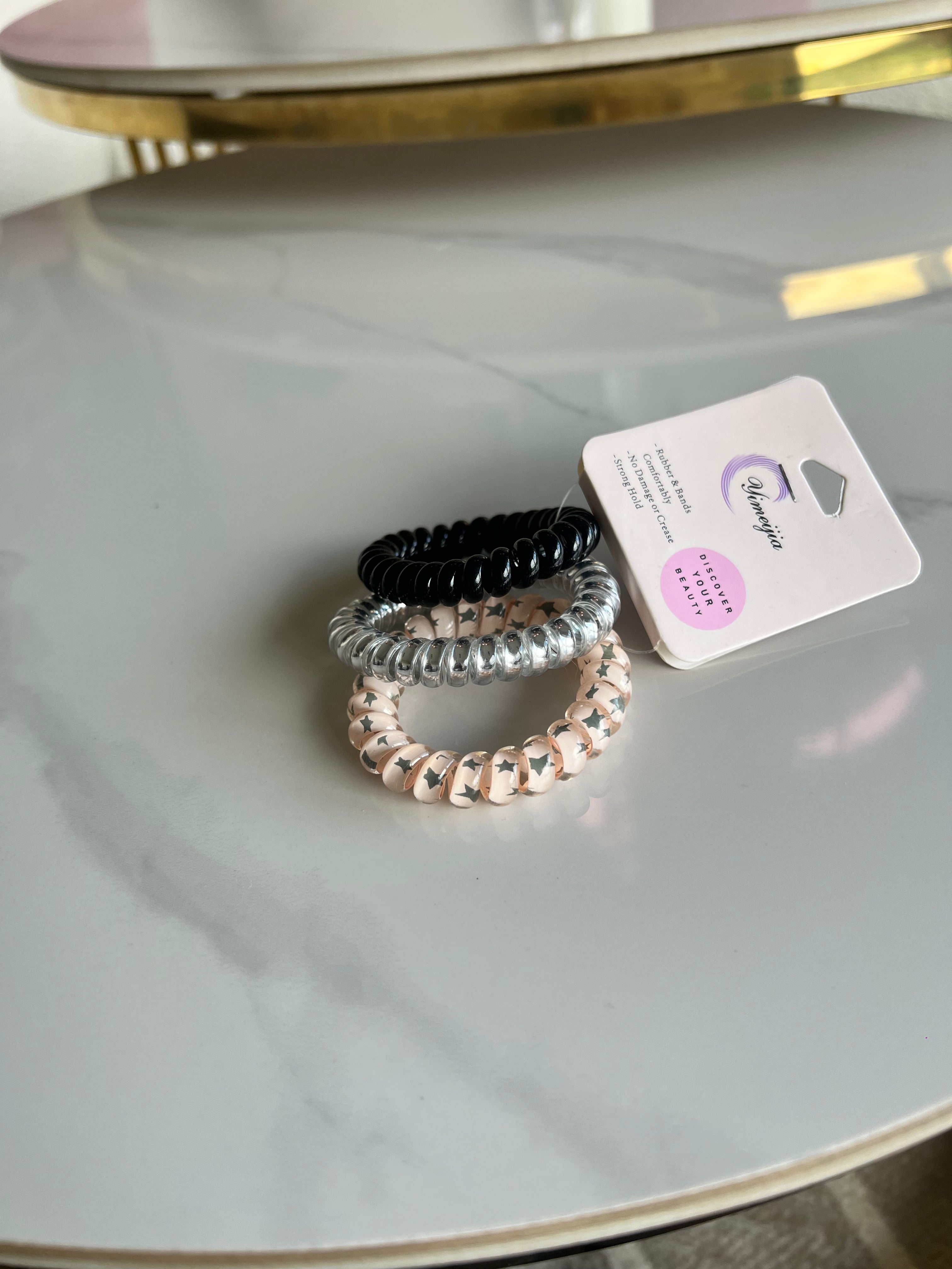 Colourful Spiral Hair Ties