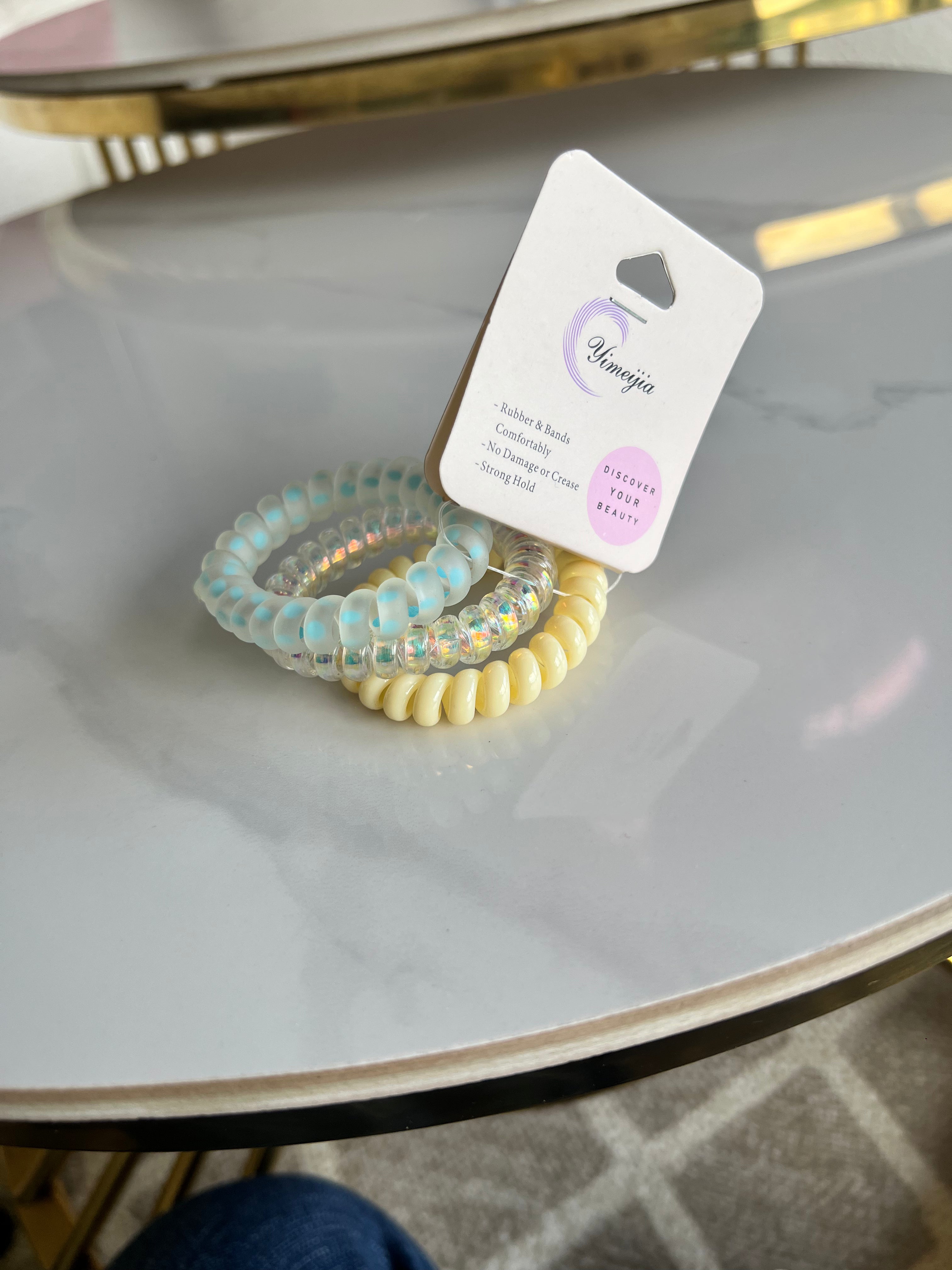 Colourful Spiral Hair Ties