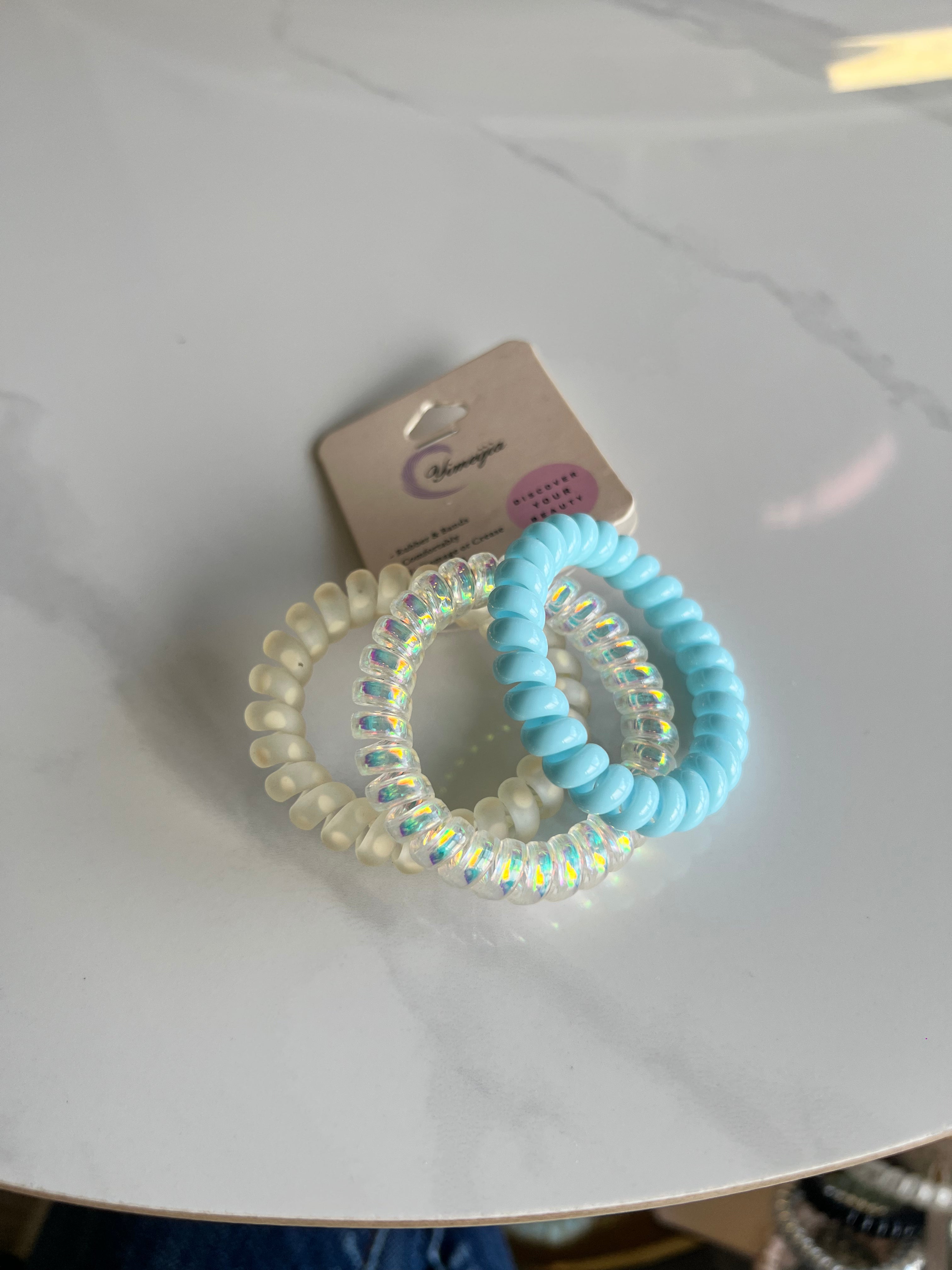 Colourful Spiral Hair Ties