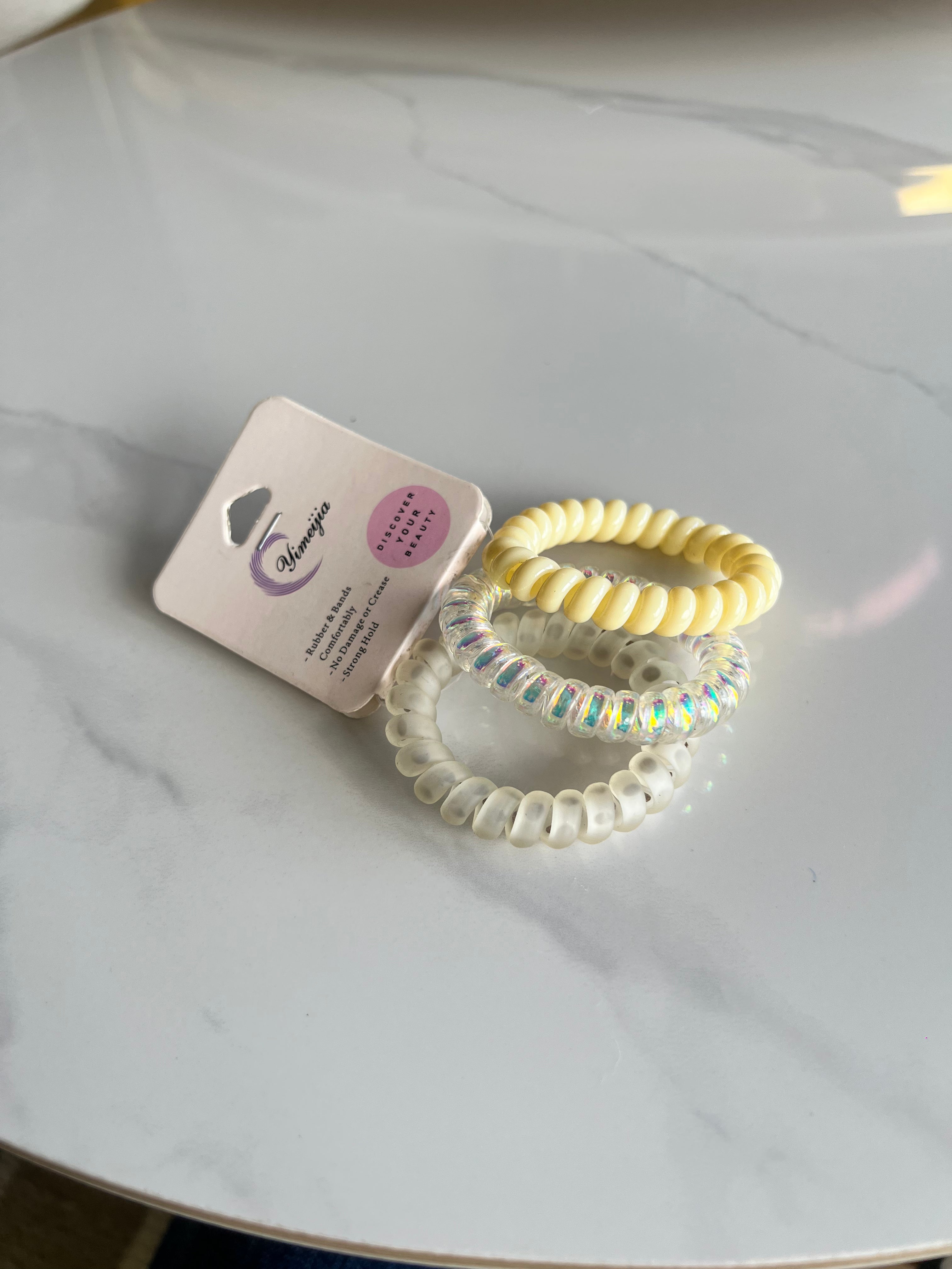 Colourful Spiral Hair Ties