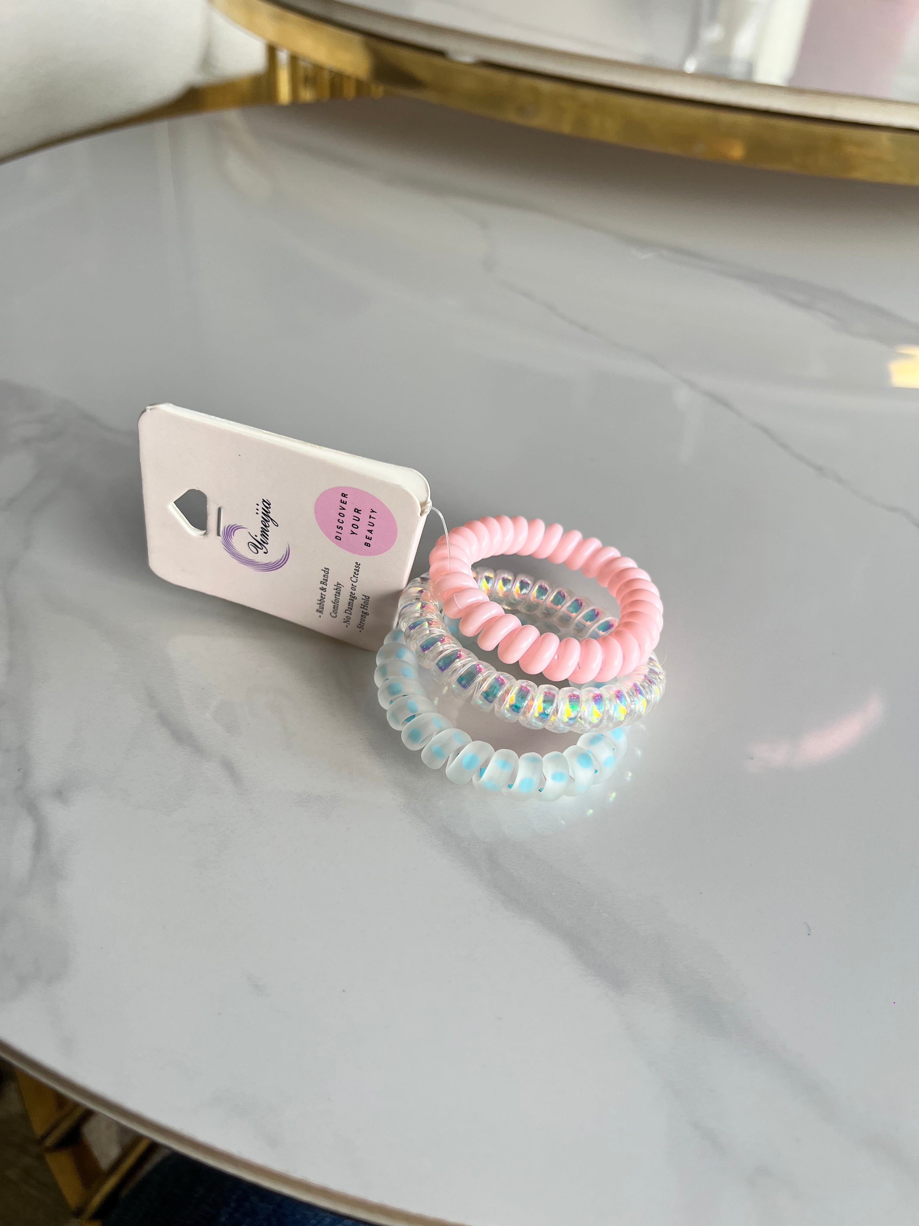 Colourful Spiral Hair Ties