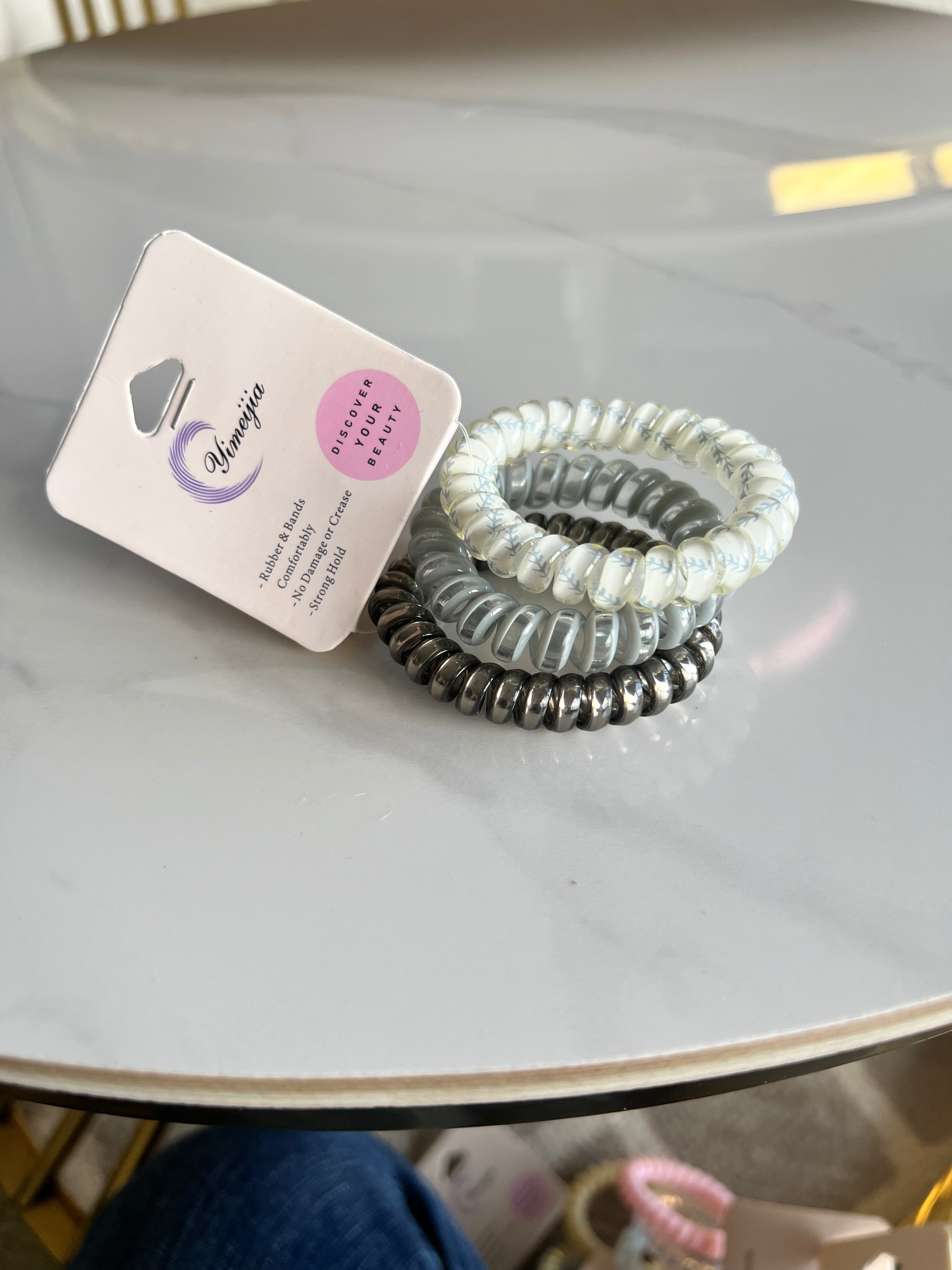 Colourful Spiral Hair Ties