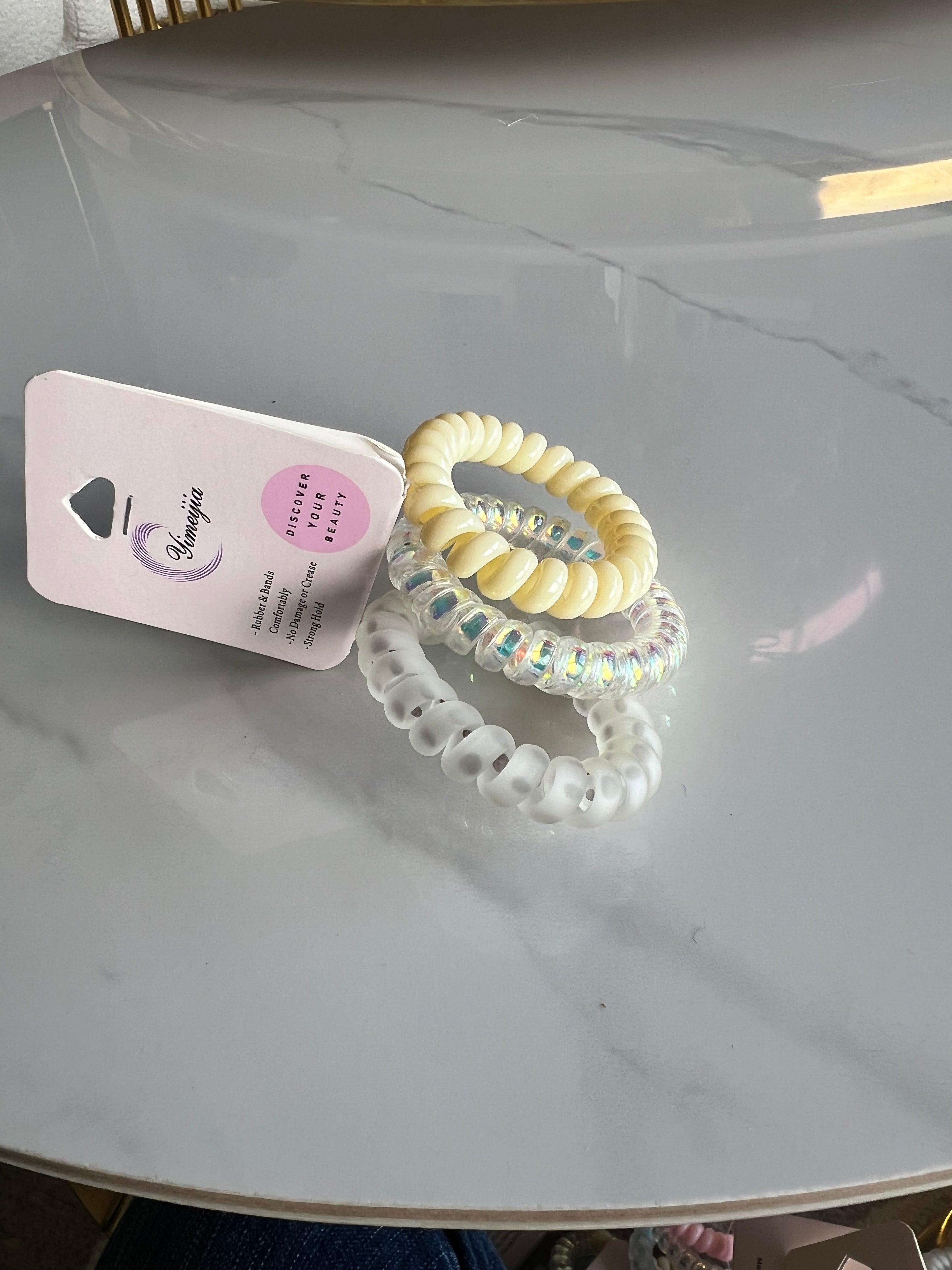 Colourful Spiral Hair Ties