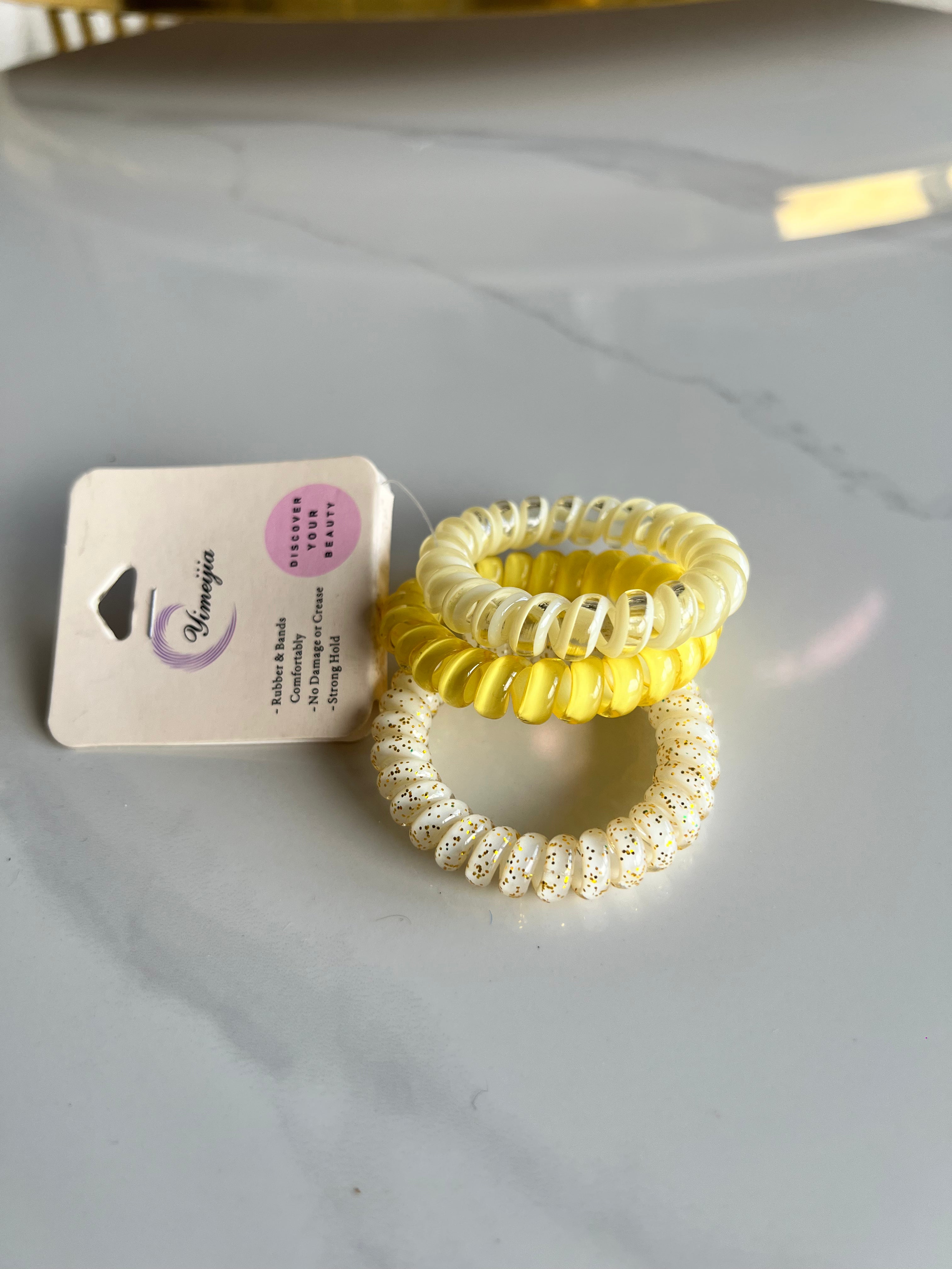 Colourful Spiral Hair Ties