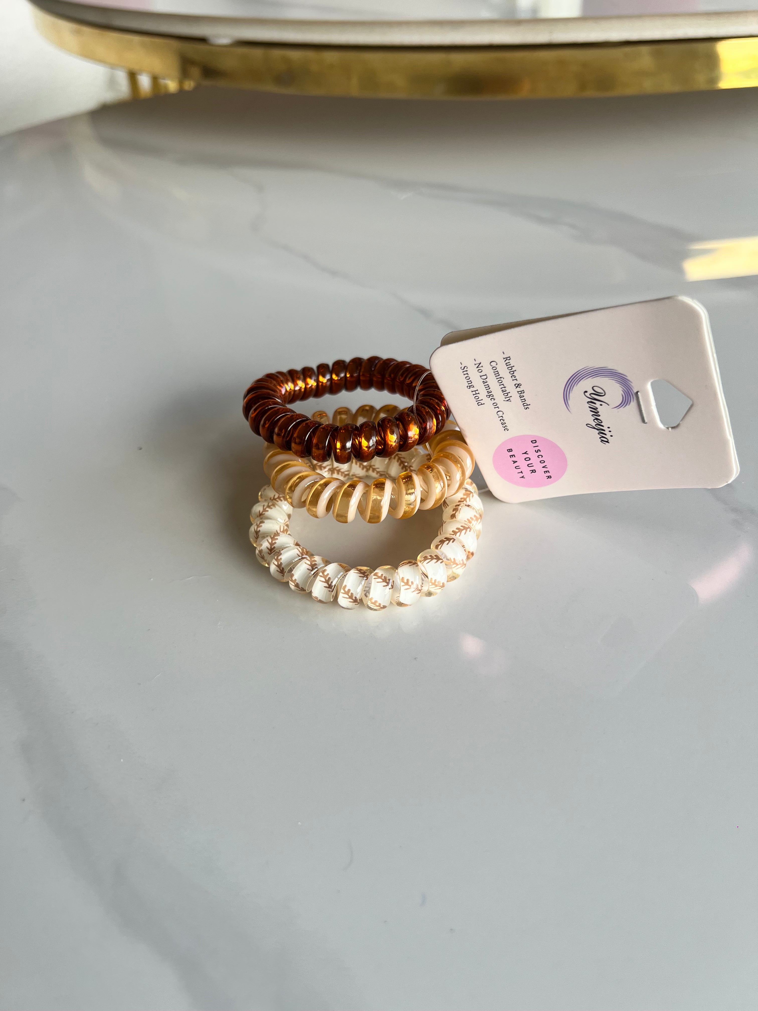 Colourful Spiral Hair Ties