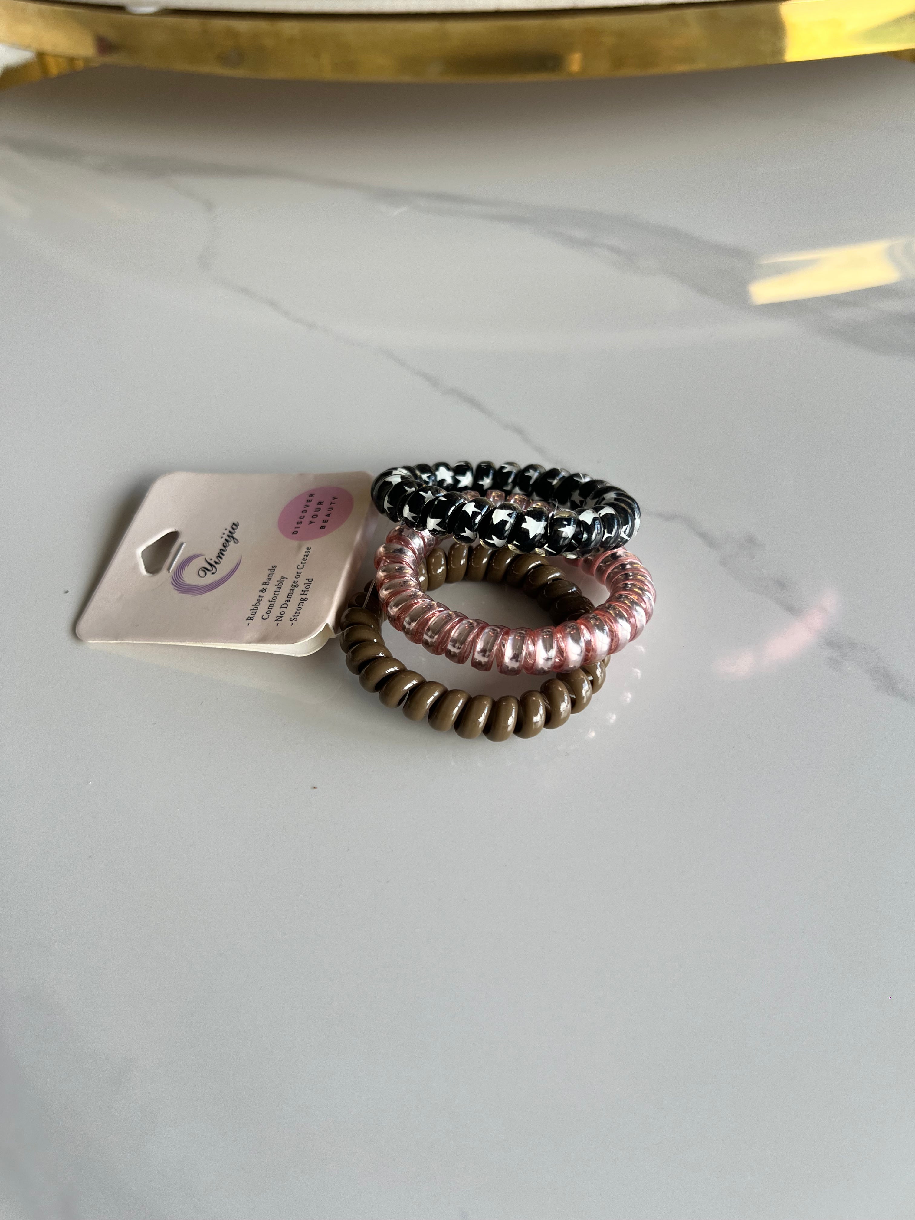 Colourful Spiral Hair Ties