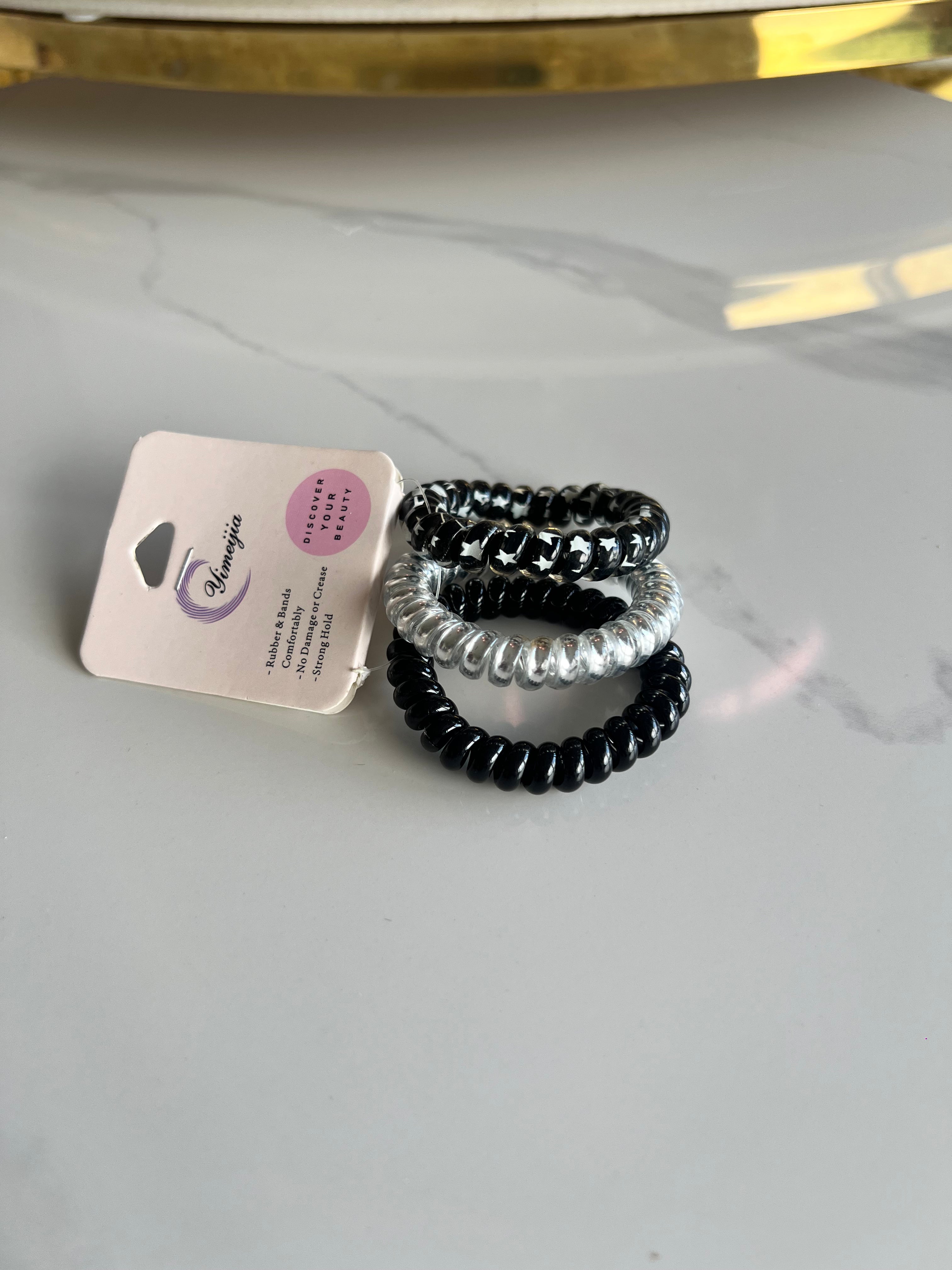 Colourful Spiral Hair Ties