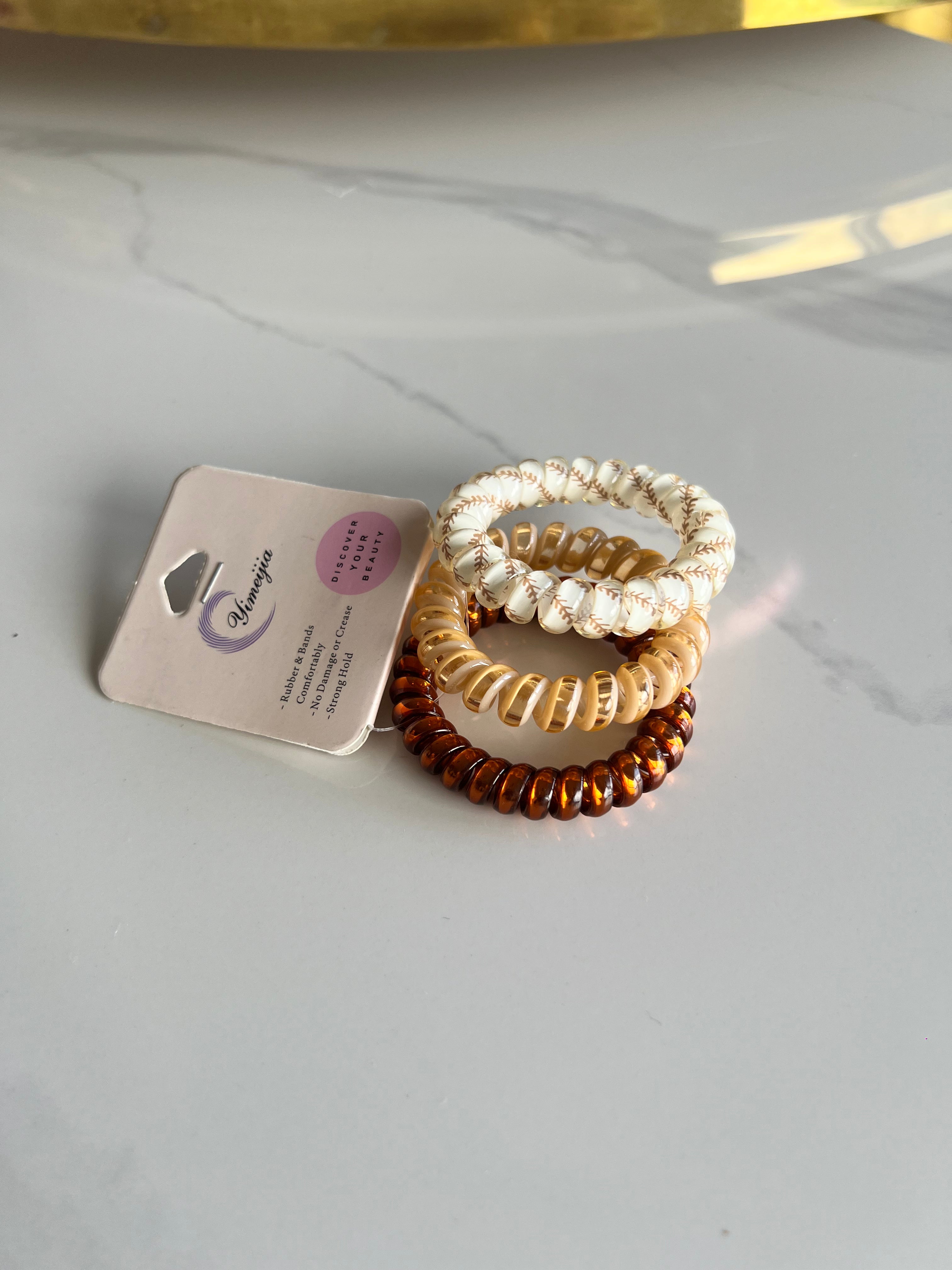 Colourful Spiral Hair Ties