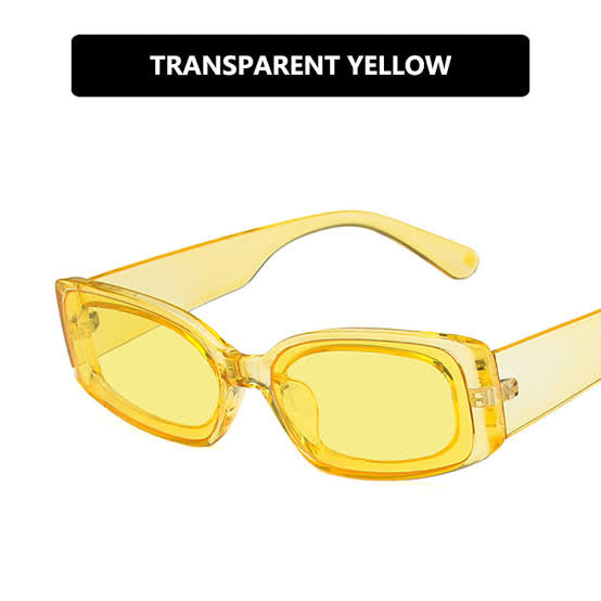 Sunglasses bright in colour in oval shape