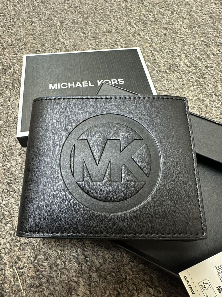 Mk mens black wallet Jet Set