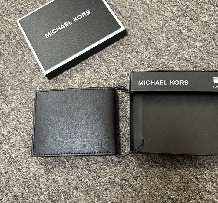 Mk mens black wallet Jet Set