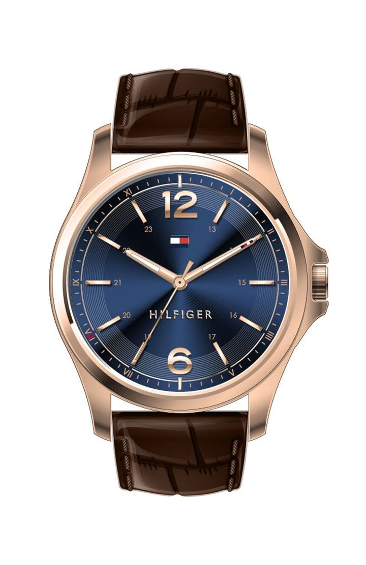 Tommy Watch Brown Faux Leather Band