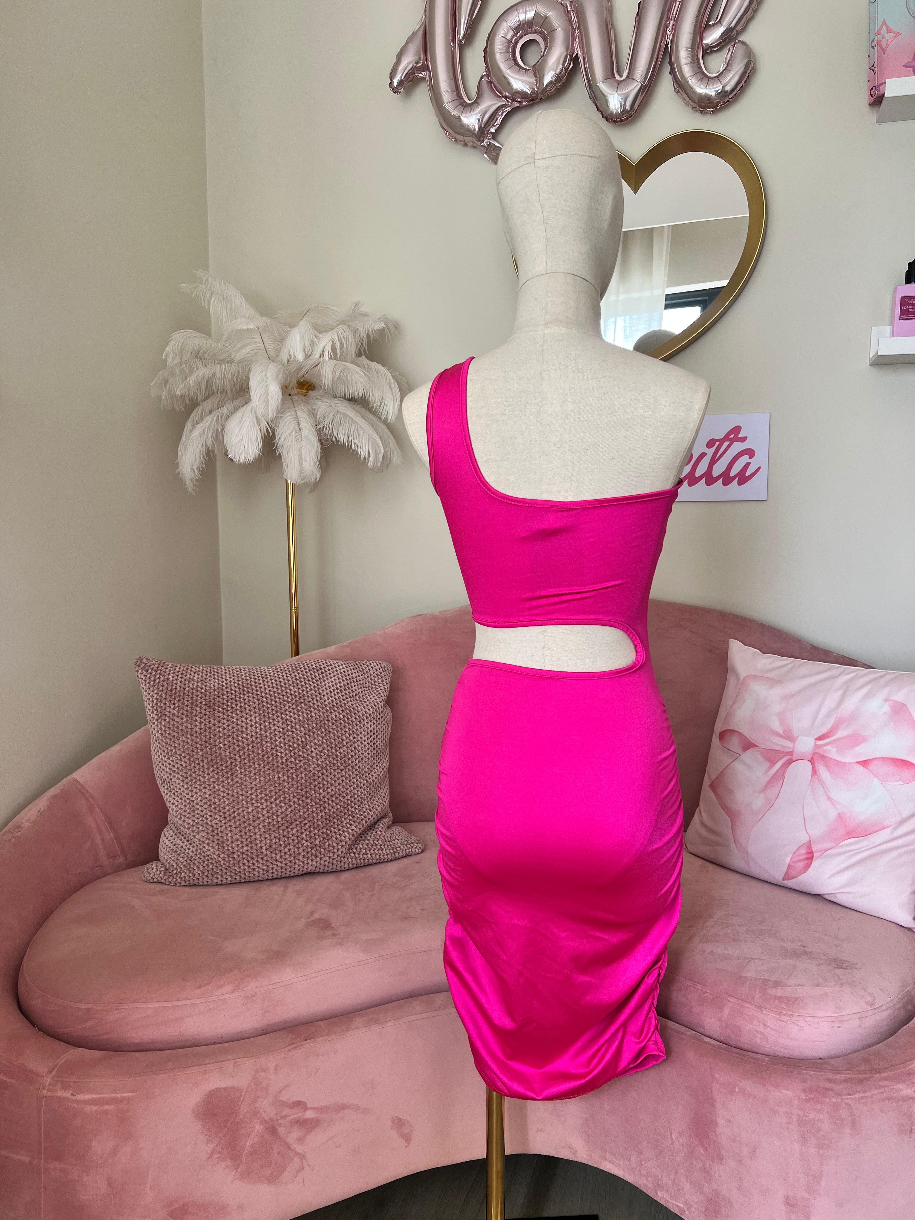 Mokara Dress Short Bodycon Pink