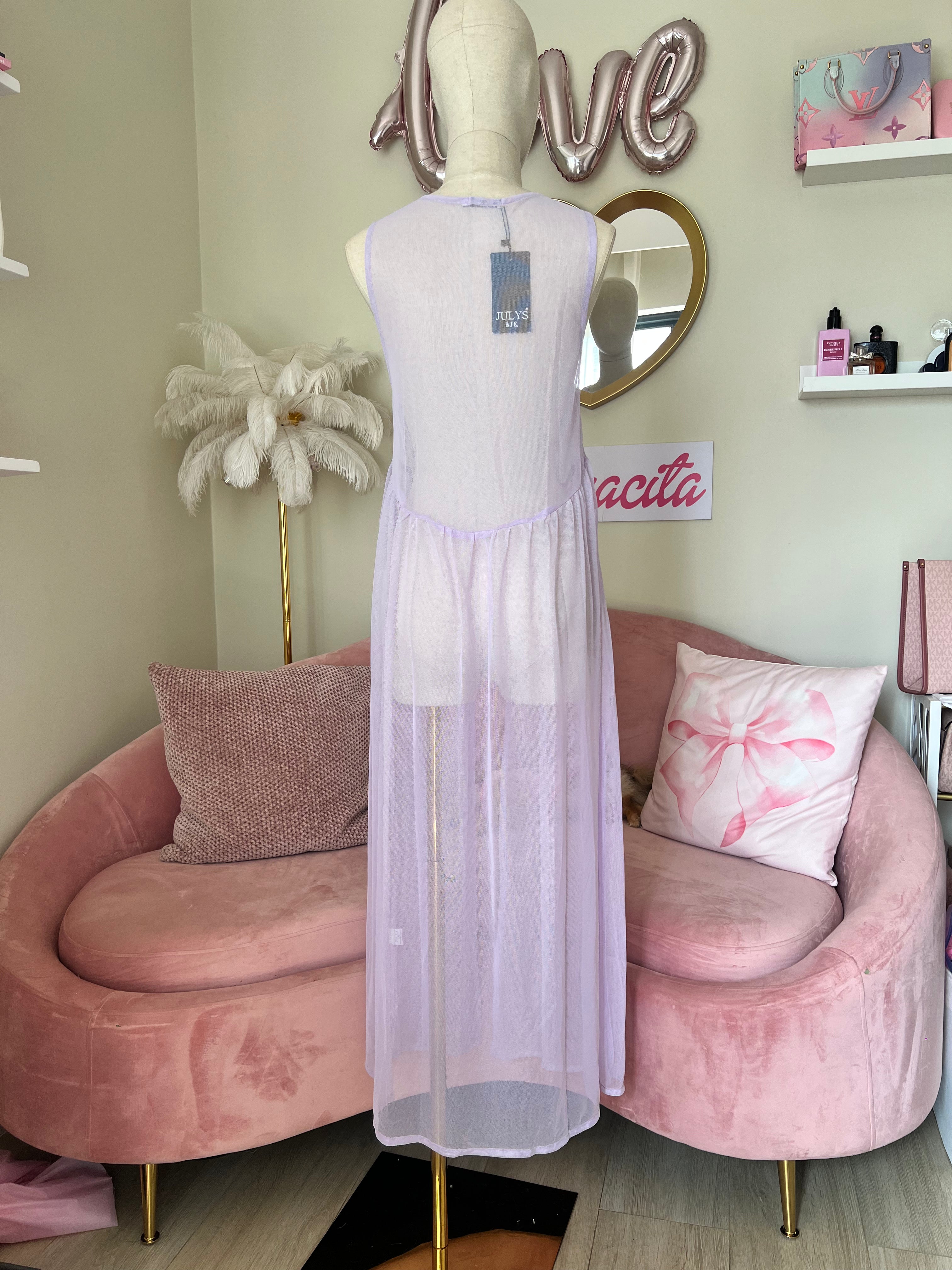 Julys Mesh Purple Free Size