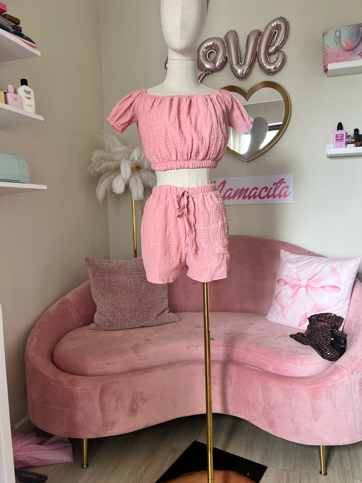 Emily Shorts Set PInk Small