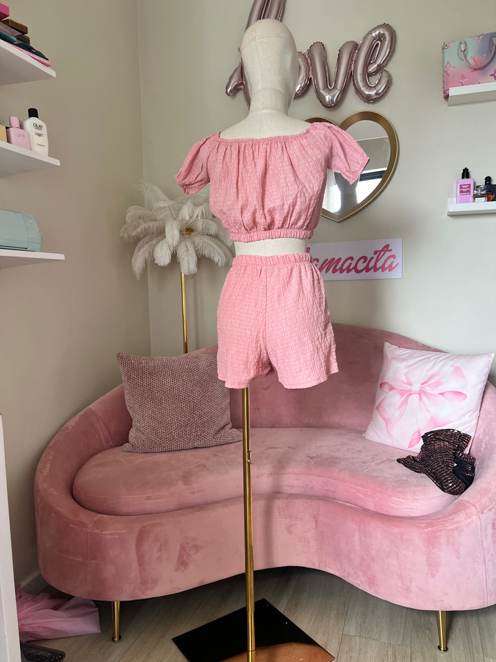Emily Shorts Set PInk Small
