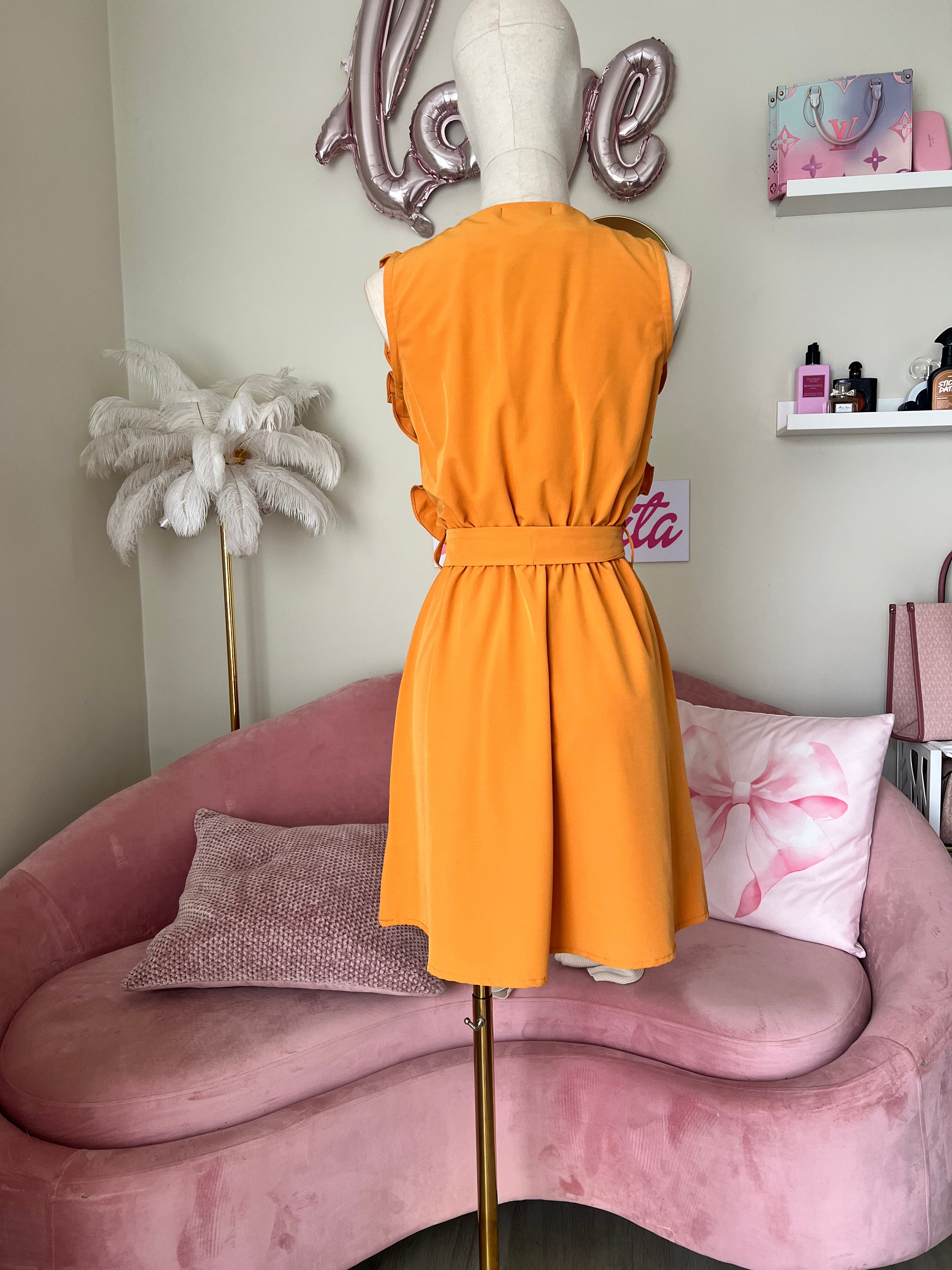 Mokara Dress Mustard Free Size