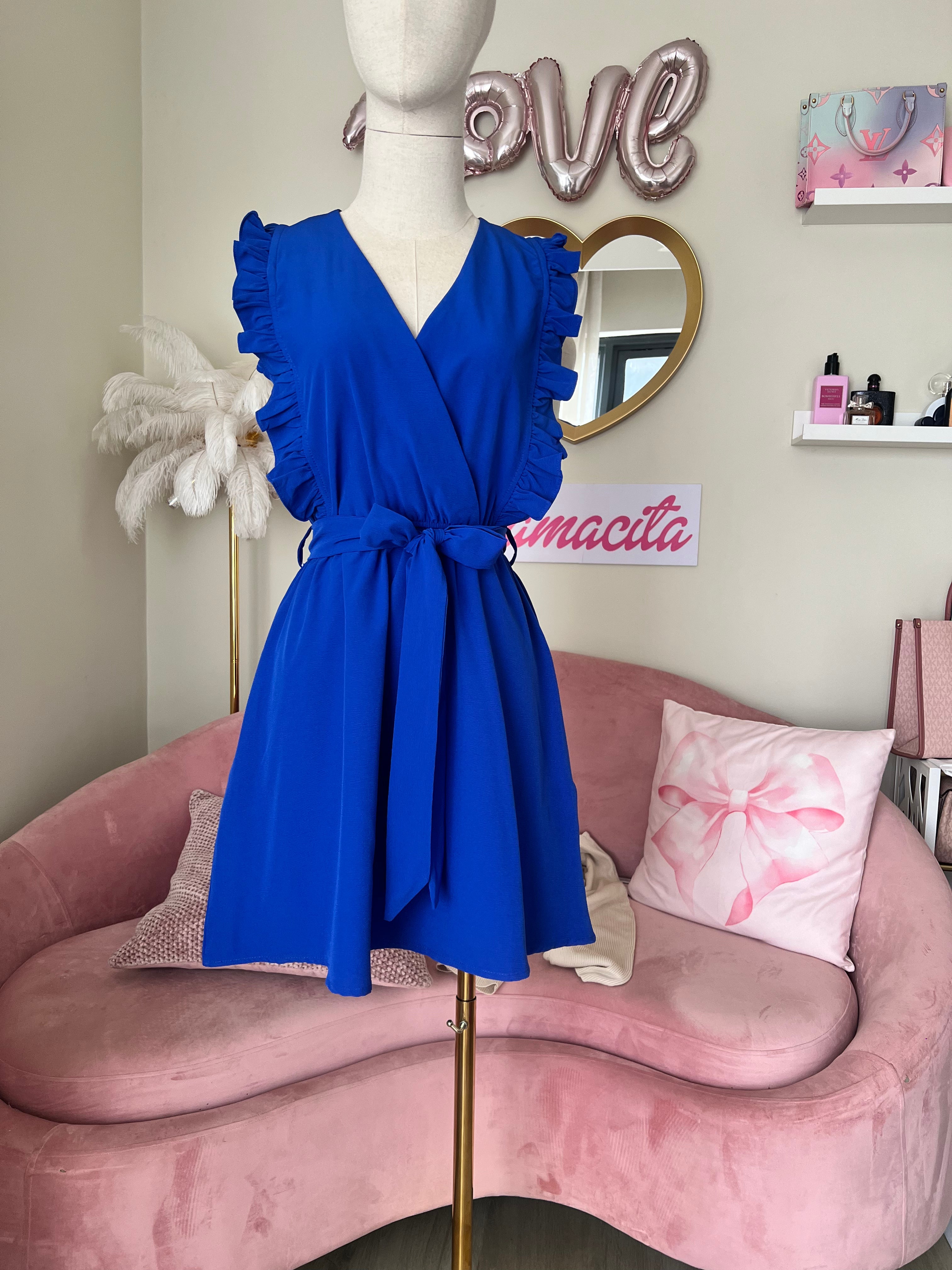Mokara Dress Royal Blue Free Size