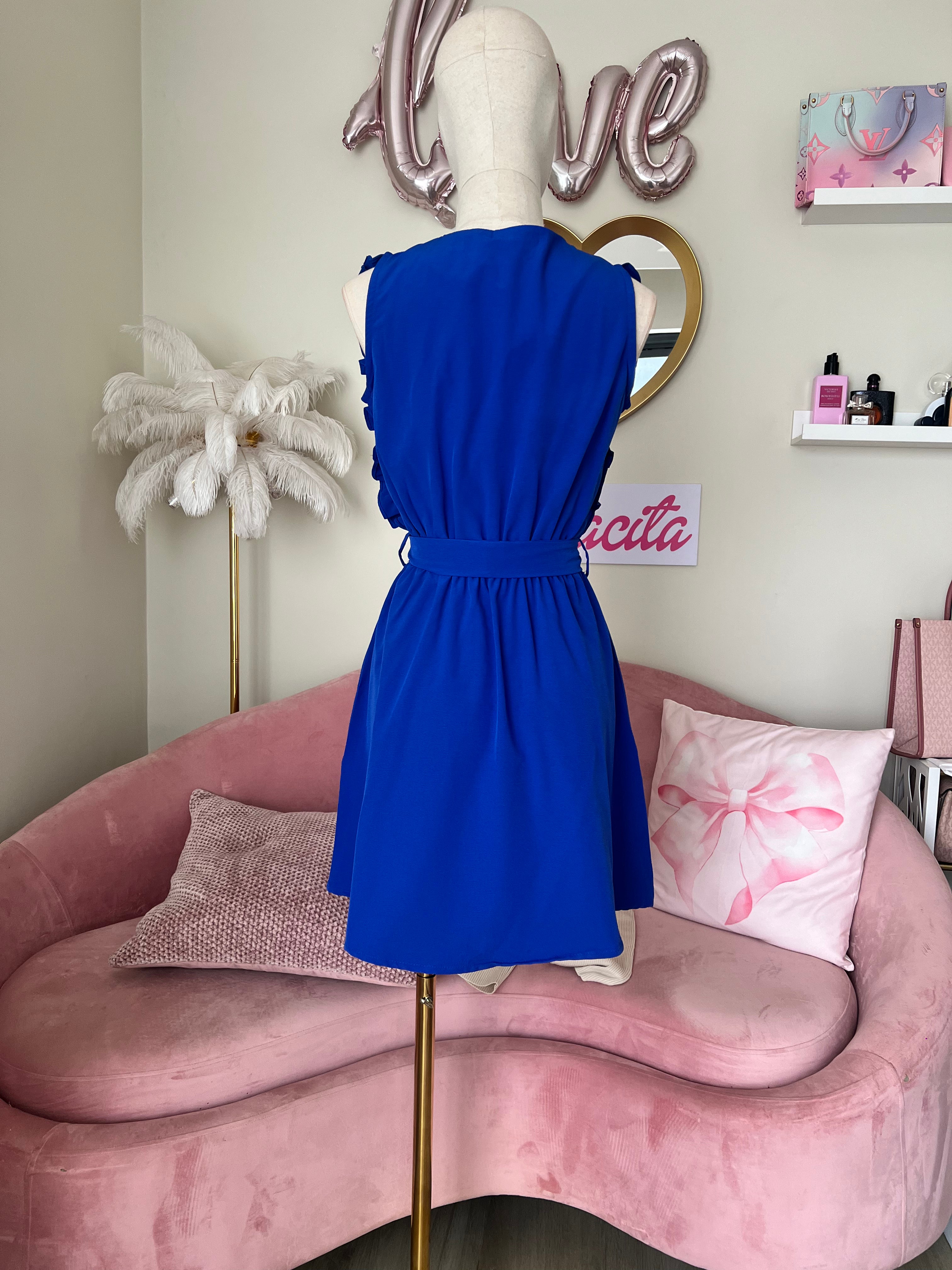 Mokara Dress Royal Blue Free Size