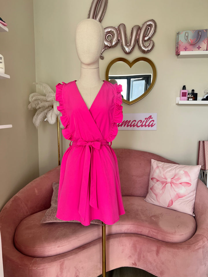 Mokara Dress Hot Pink Free Size