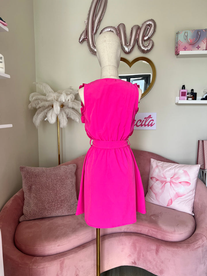 Mokara Dress Hot Pink Free Size