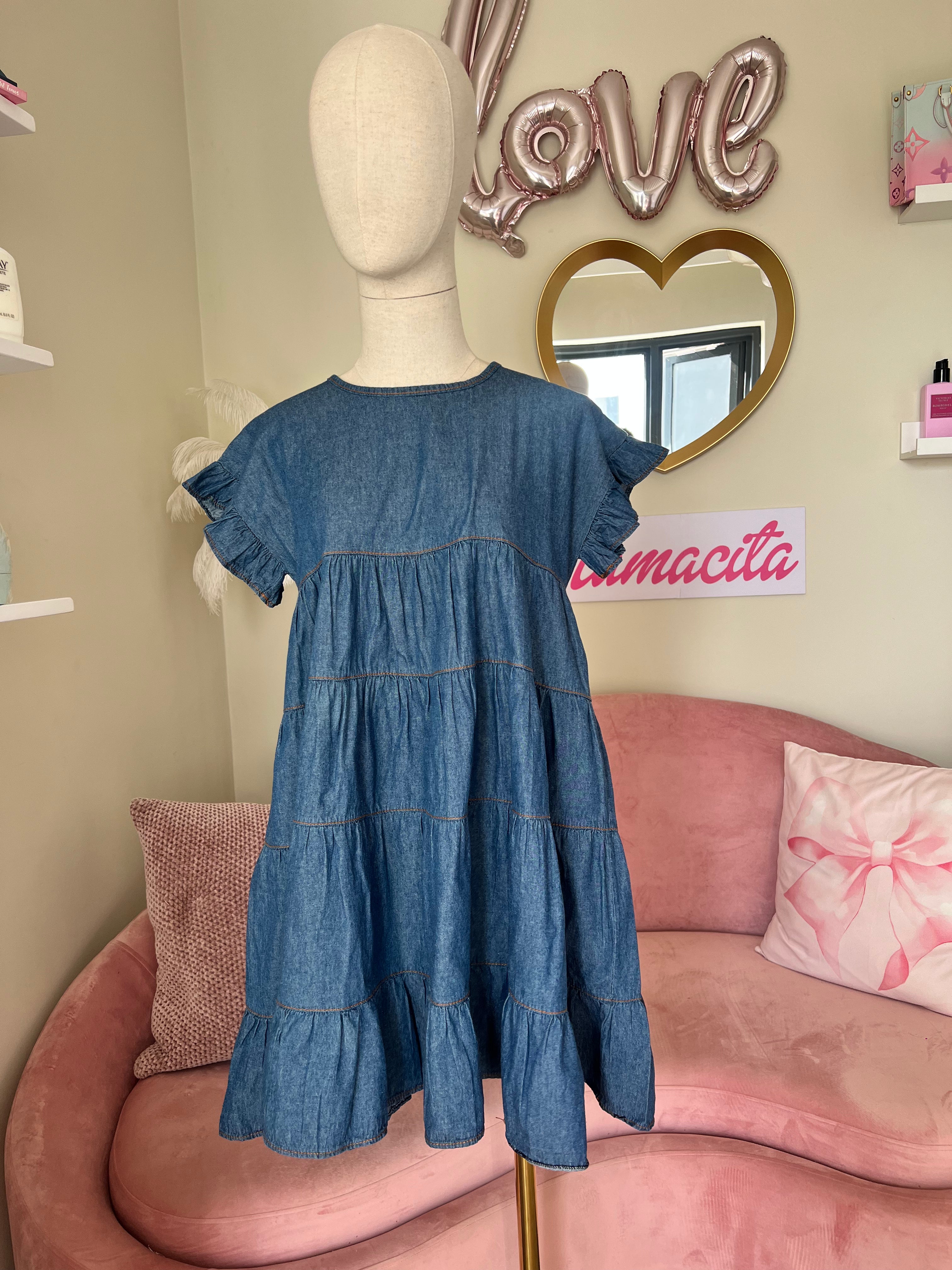 The Owl Boutique Dress Dark Denim