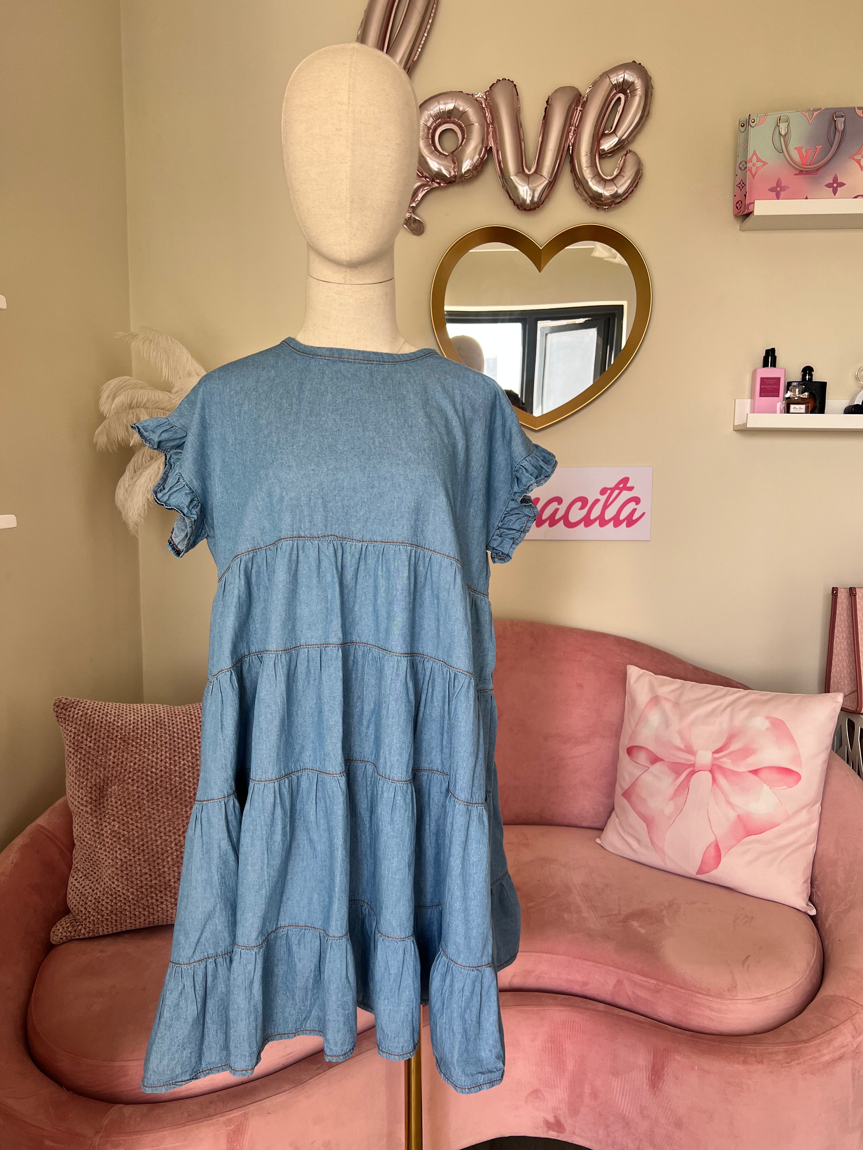 The Owl Boutique Dress Light Denim