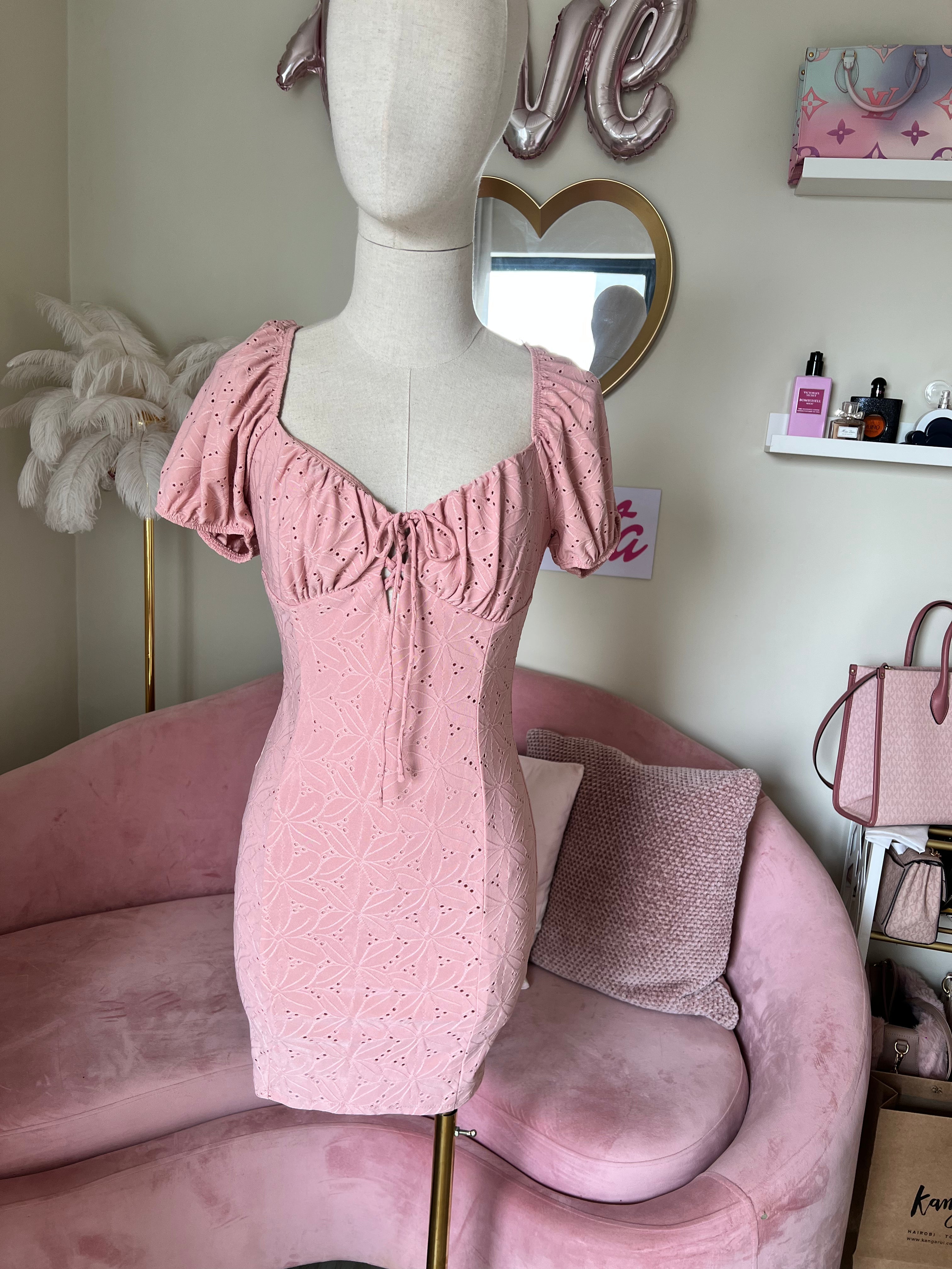 Blashe Dress Short Bodycon Dusty Pink
