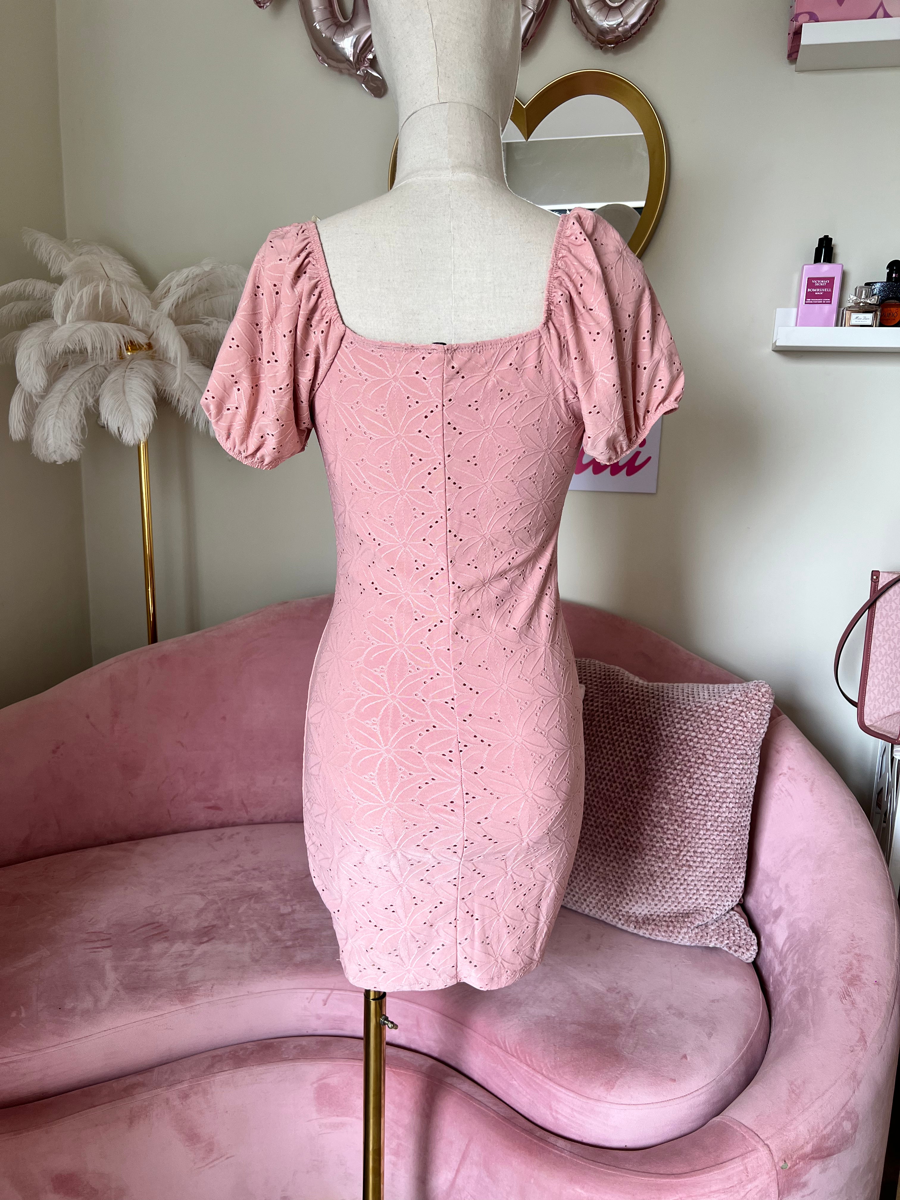Blashe Dress Short Bodycon Dusty Pink