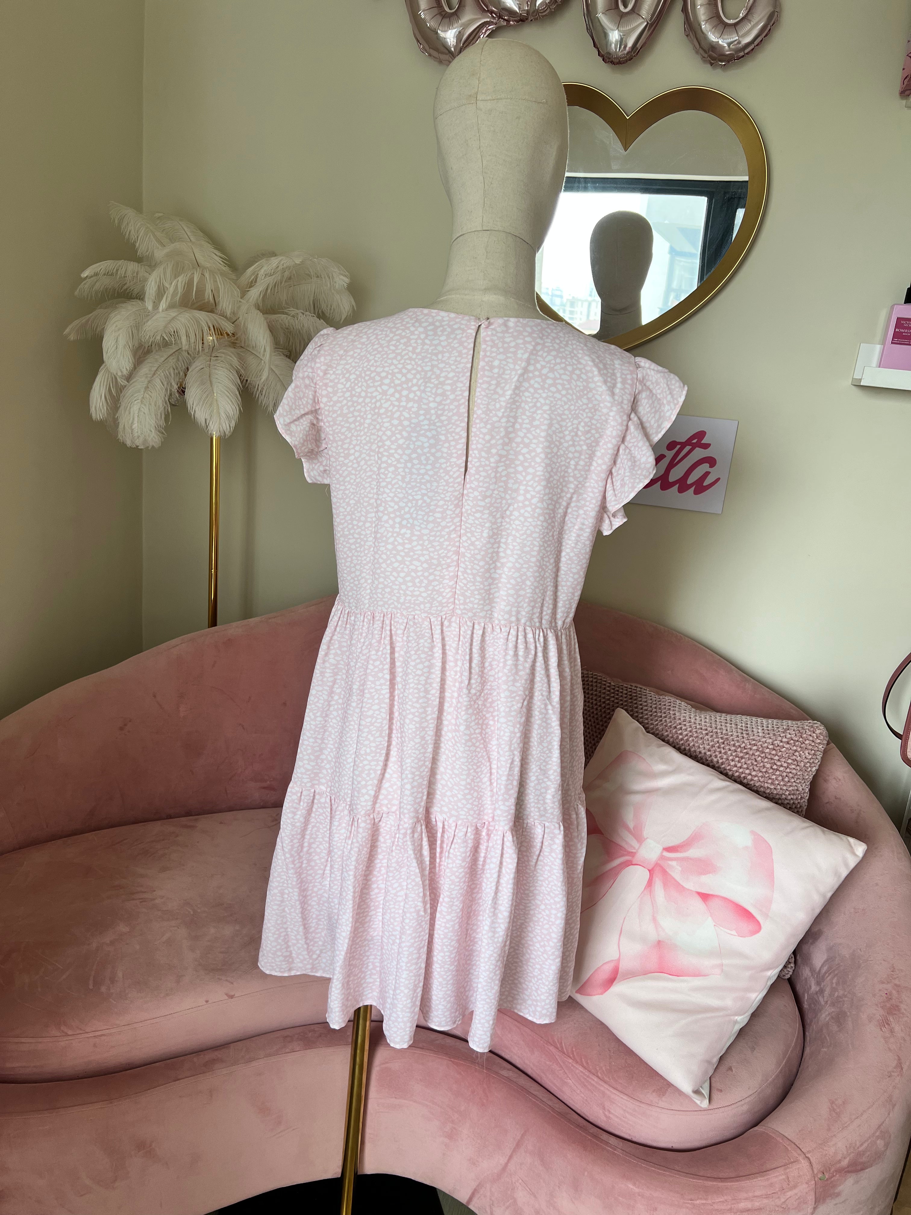 Erivel Dress Short Light Pink