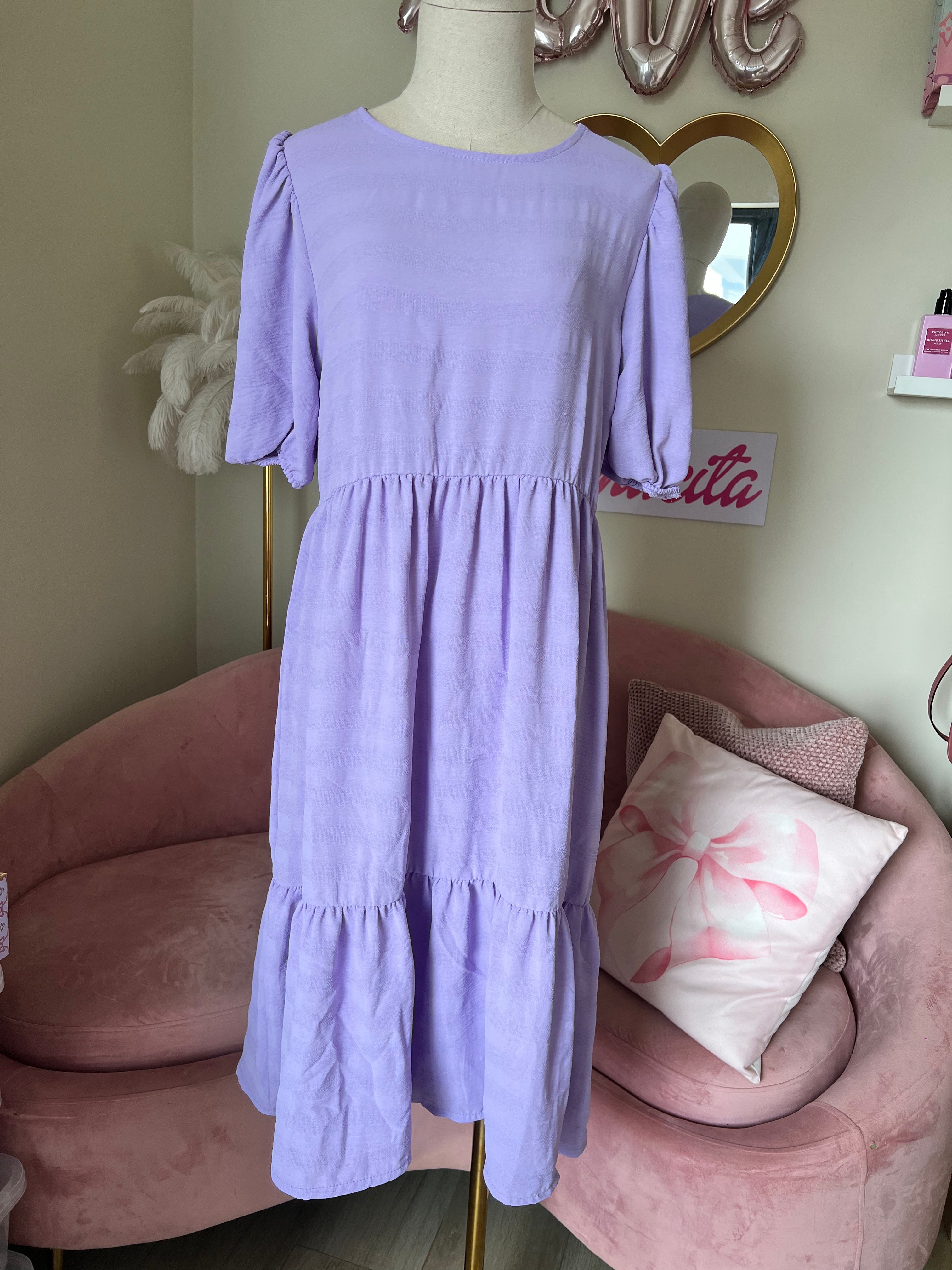 Dress Midi Purple Medium